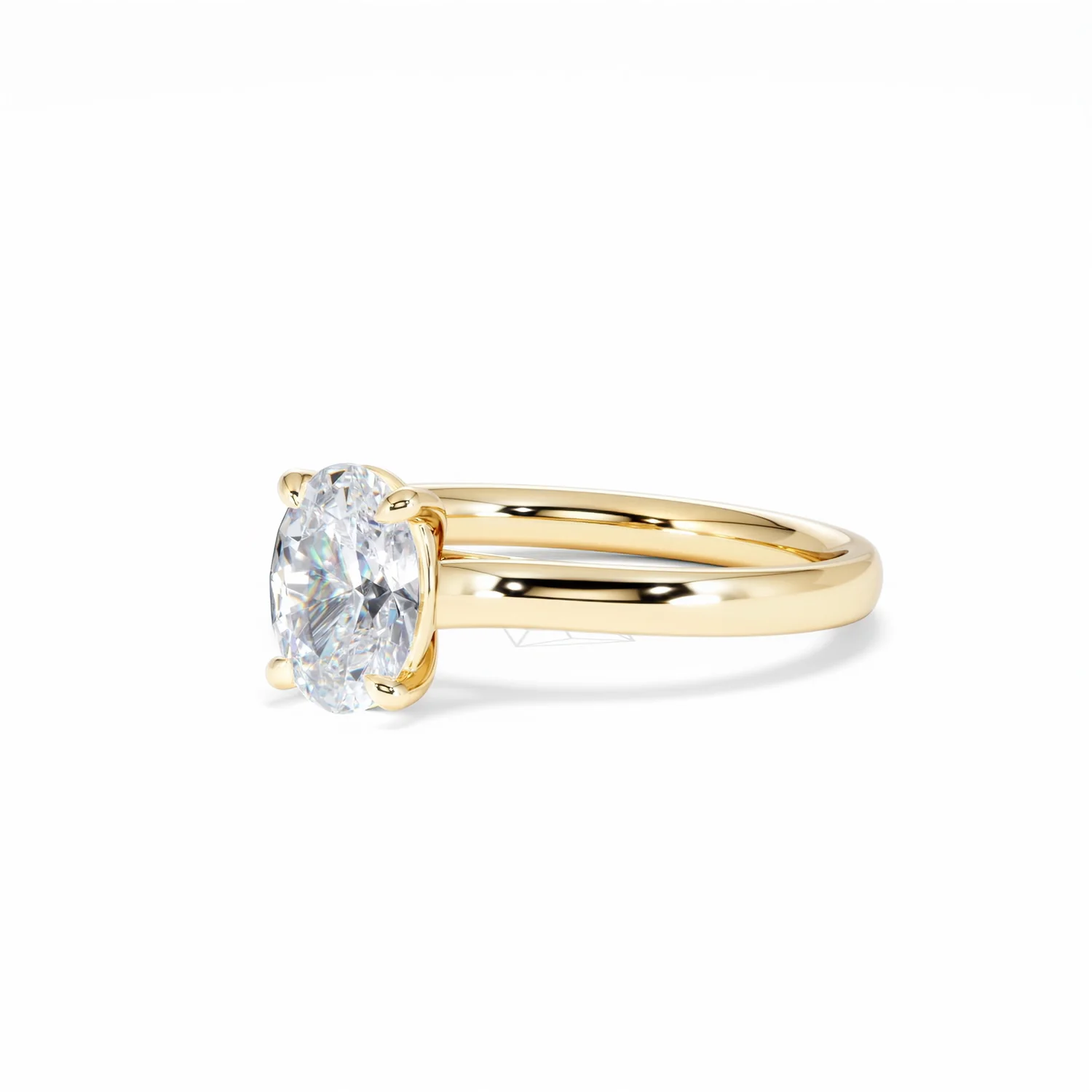 Amora Oval 1.00ct Diamond Engagement Ring G/VS1 Set in 18K Gold - Image 82