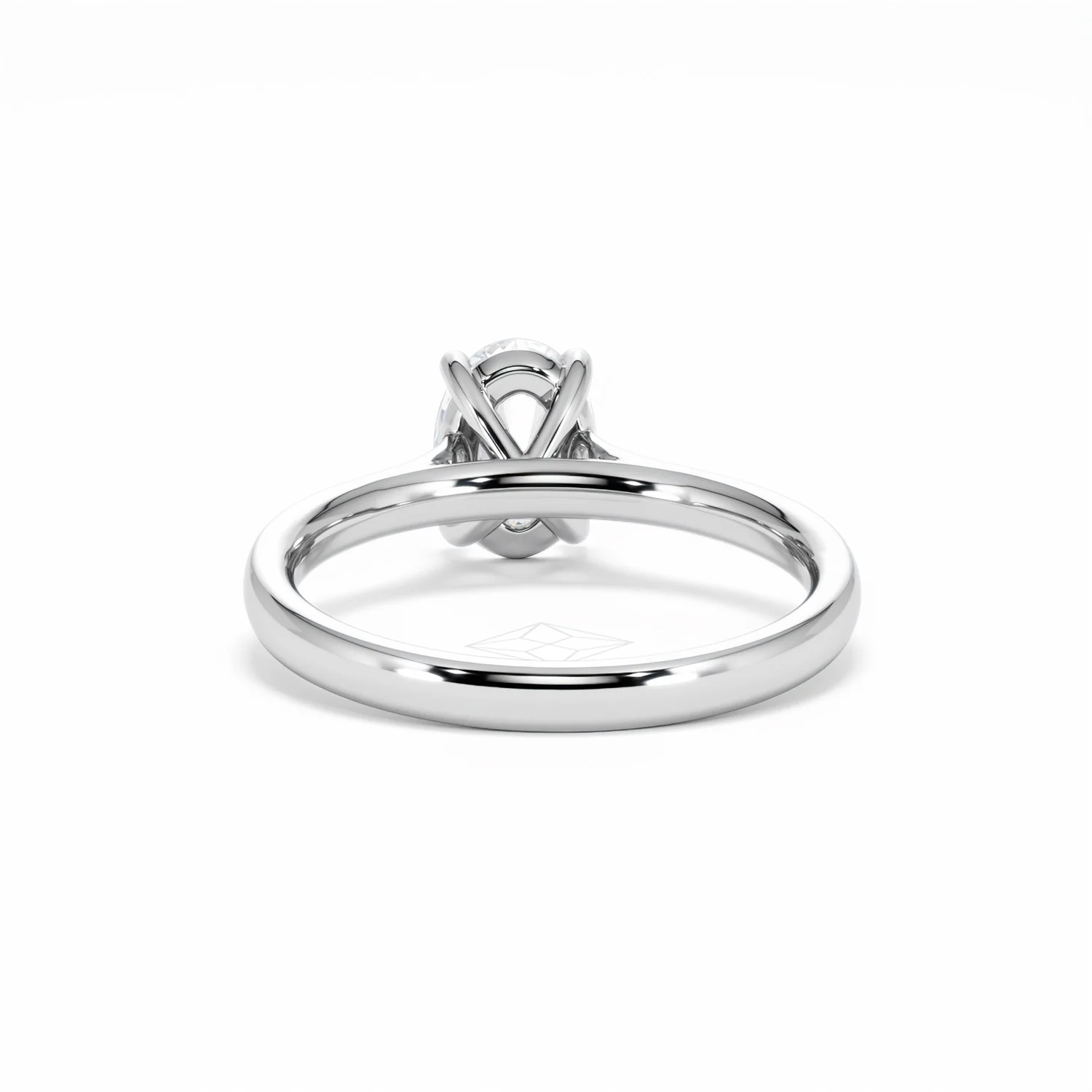 Amora Oval 1.00ct Diamond Engagement Ring G/VS1 Set in 18K White Gold - Image 51