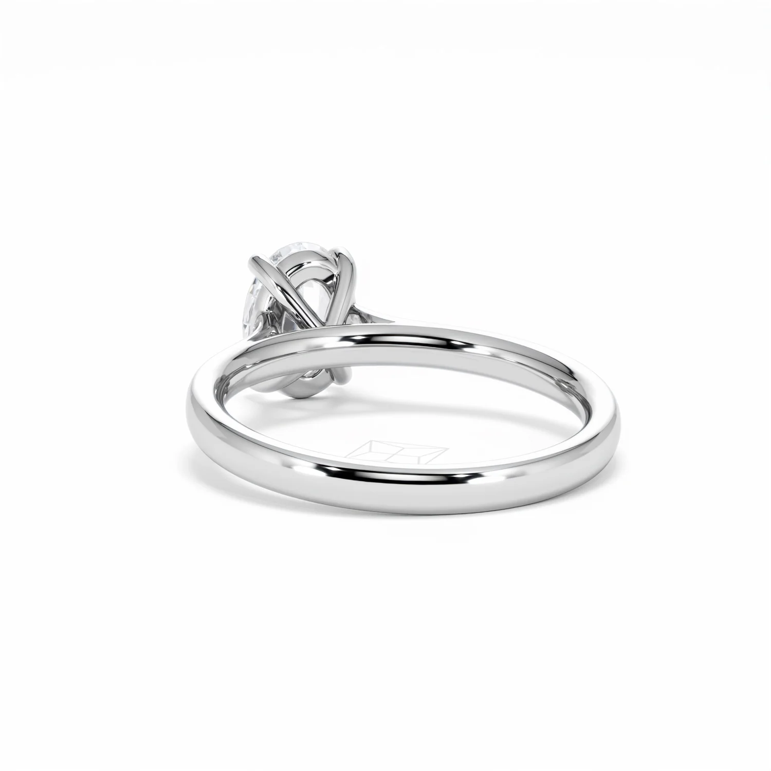 Amora Oval 1.00ct Diamond Engagement Ring G/VS1 Set in 18K White Gold - Image 55