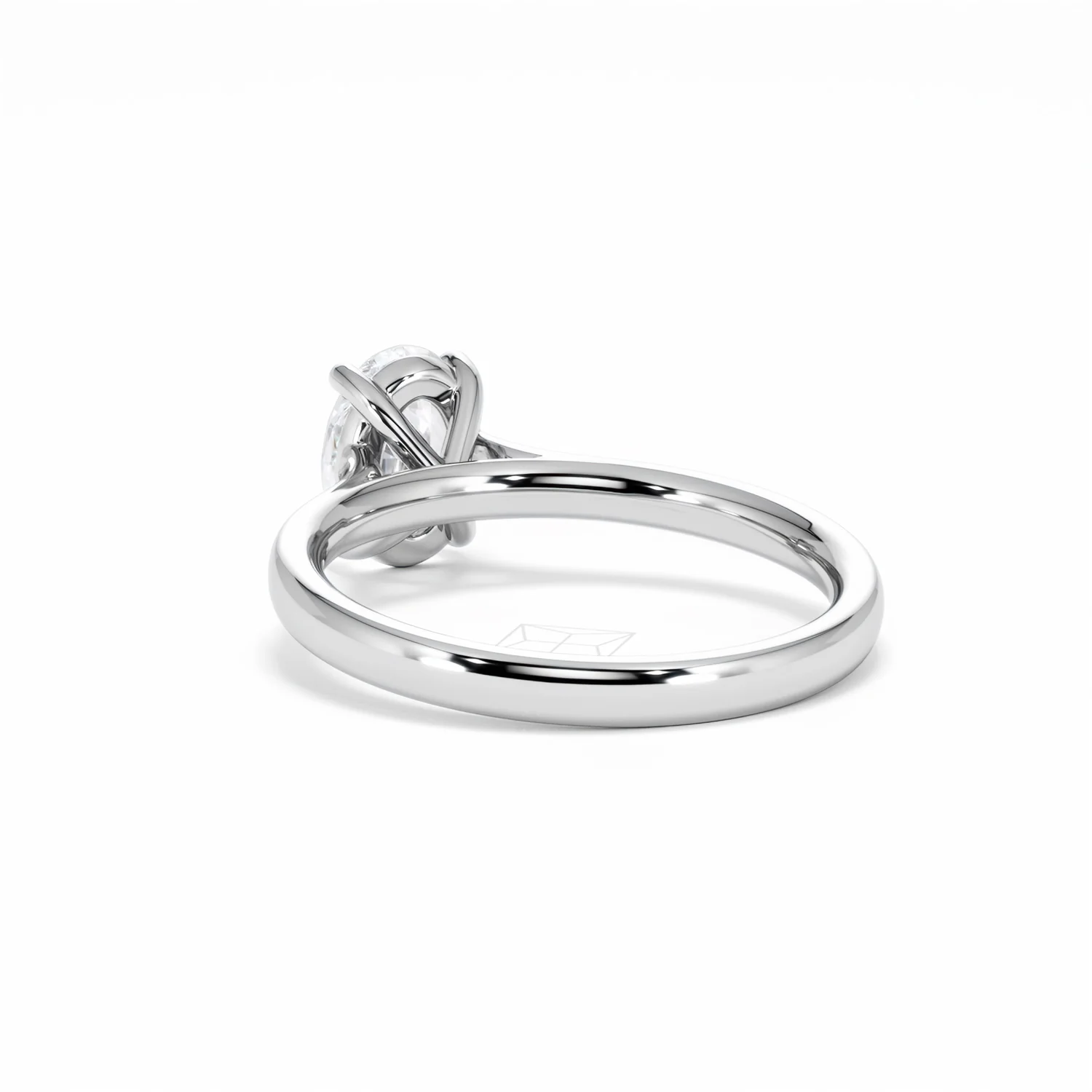 Amora Oval 1.00ct Diamond Engagement Ring G/VS1 Set in 18K White Gold - Image 56