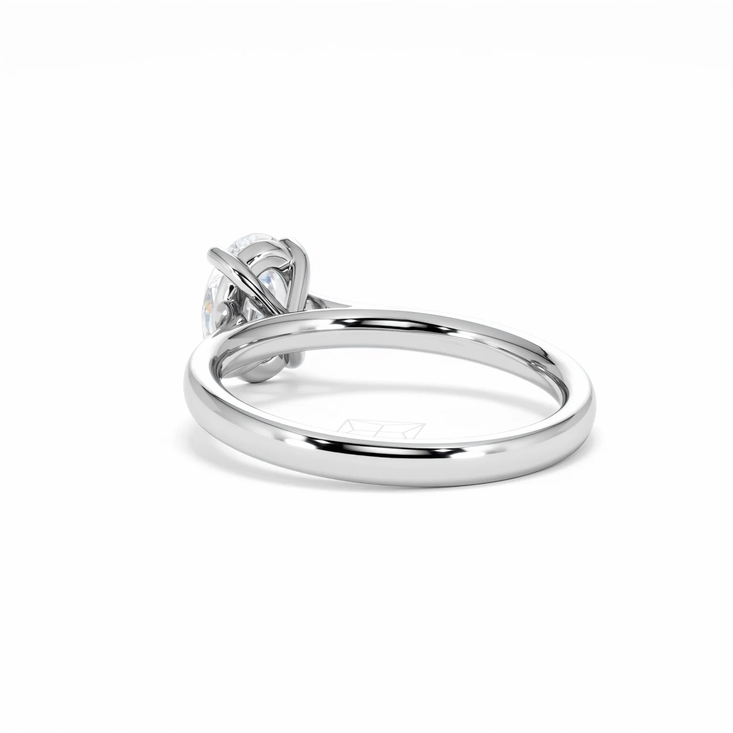 Amora Oval 1.00ct Diamond Engagement Ring G/VS1 Set in 18K White Gold - Image 57