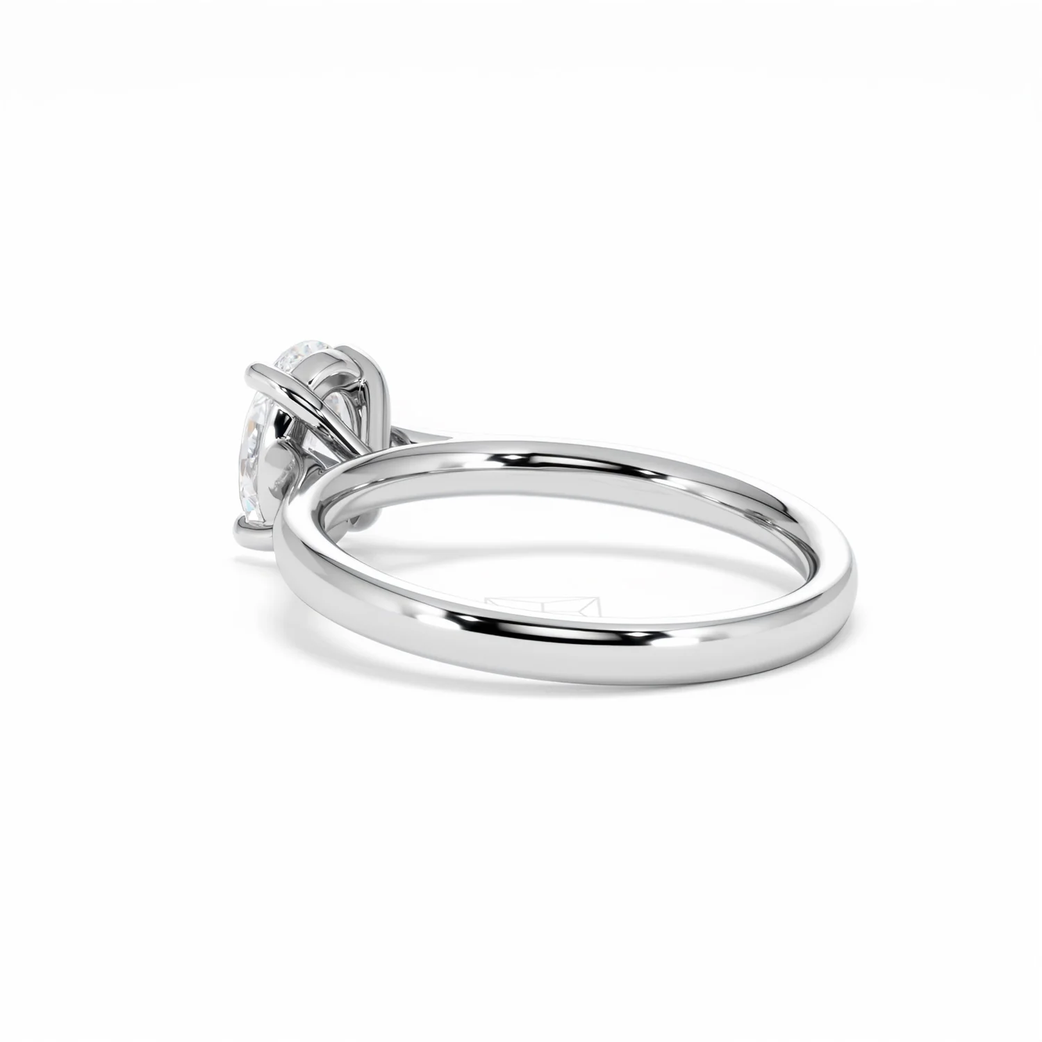 Amora Oval 1.00ct Diamond Engagement Ring G/VS1 Set in 18K White Gold - Image 60