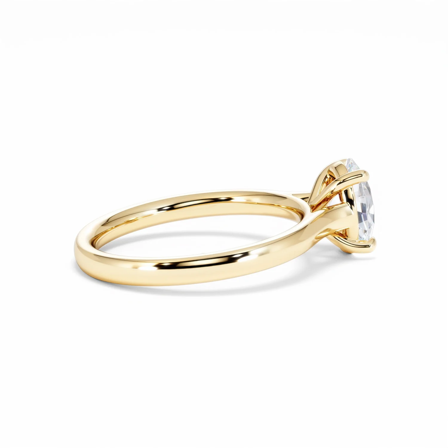 Amora Oval 1.00ct Lab Diamond Engagement Ring F/VS1 Set in 18K Gold - Image 31