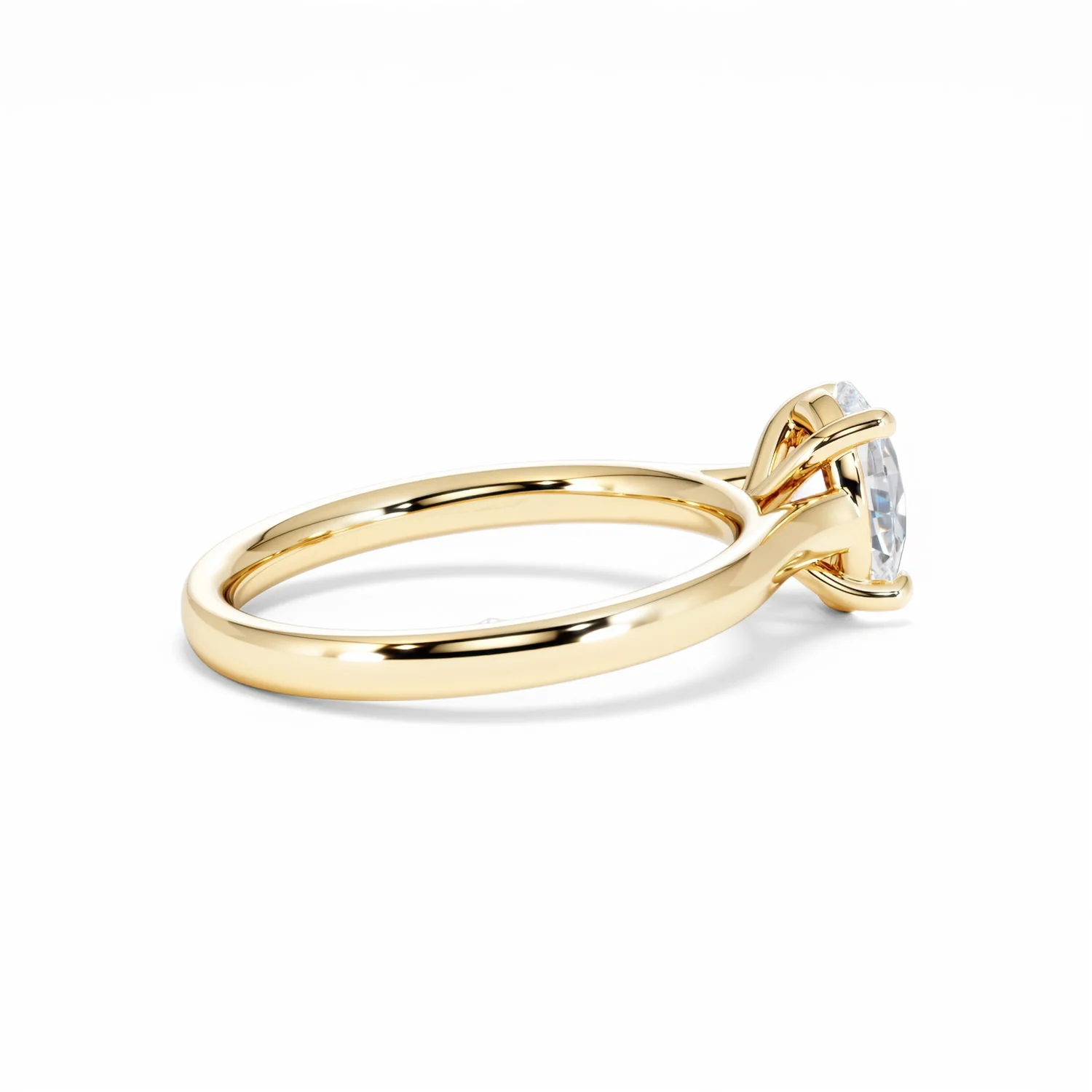 Amora Oval 1.00ct Lab Diamond Engagement Ring F/VS1 Set in 18K Gold - Image 32
