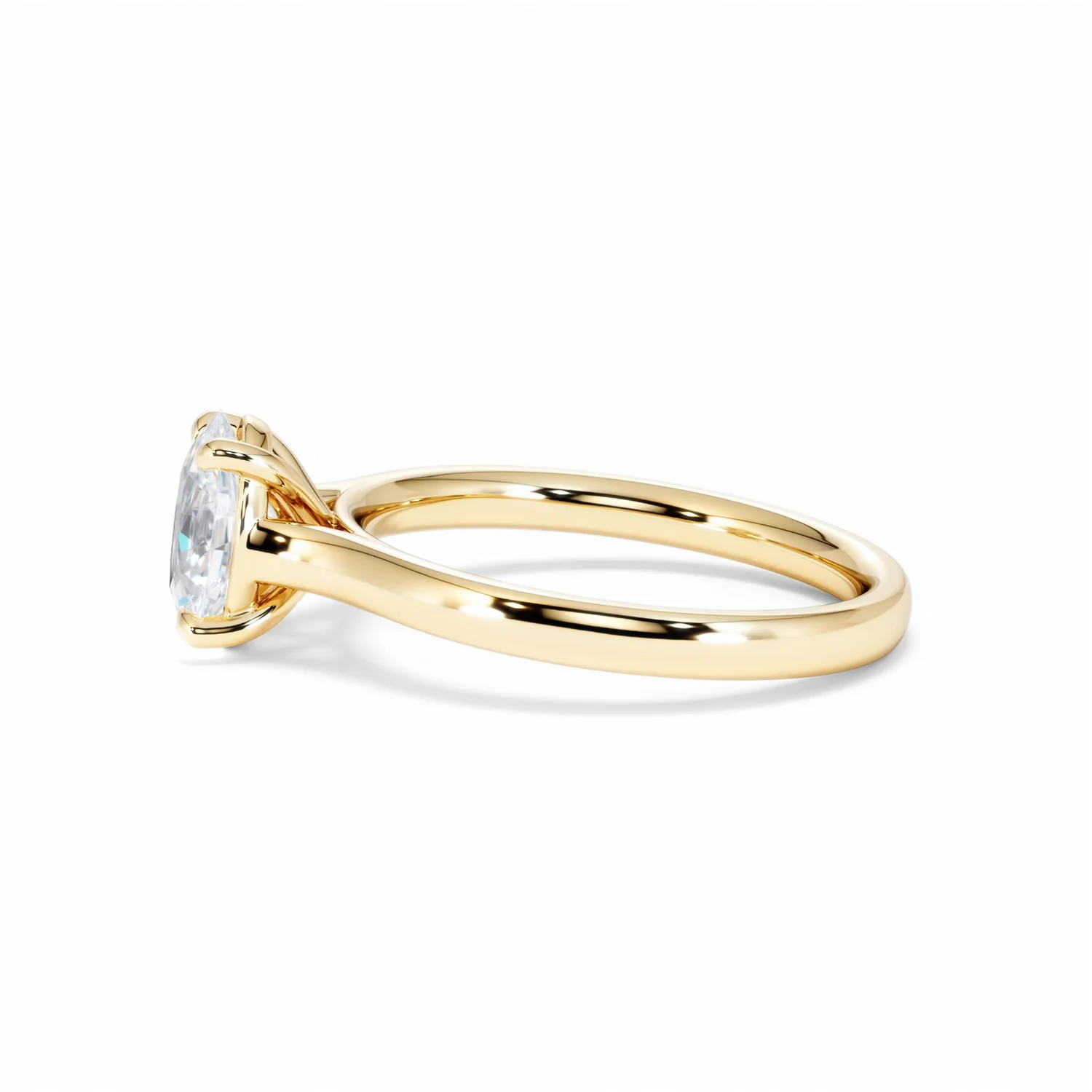 Amora Oval 1.00ct Lab Diamond Engagement Ring F/VS1 Set in 18K Gold - Image 69