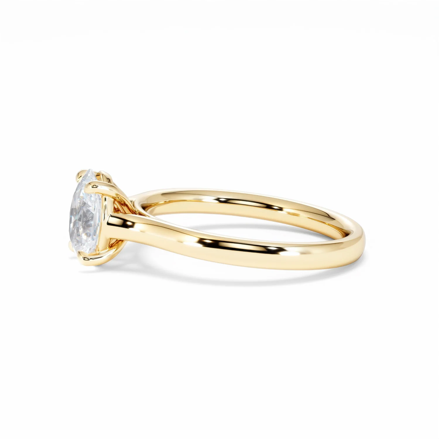 Amora Oval 1.00ct Lab Diamond Engagement Ring F/VS1 Set in 18K Gold - Image 71