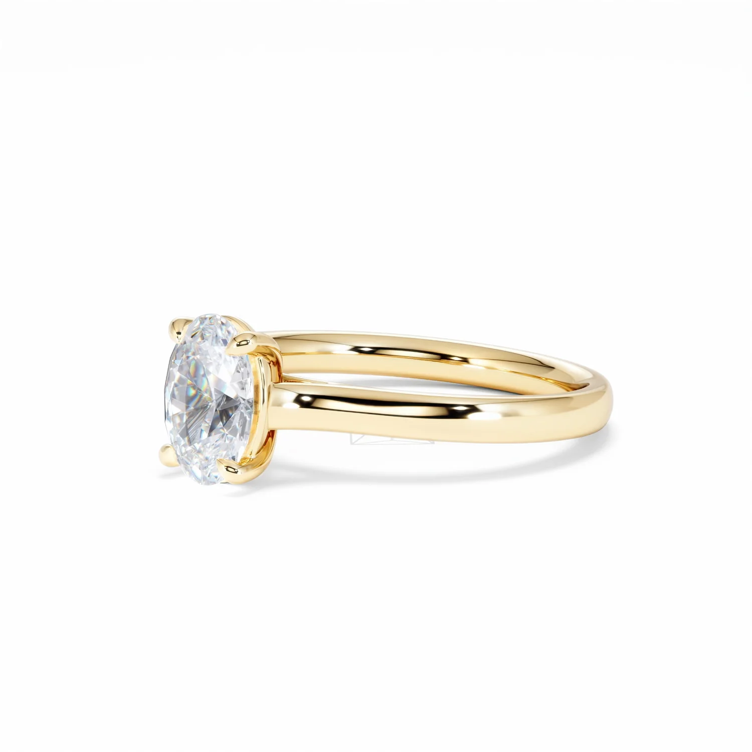 Amora Oval 1.00ct Lab Diamond Engagement Ring F/VS1 Set in 18K Gold - Image 78