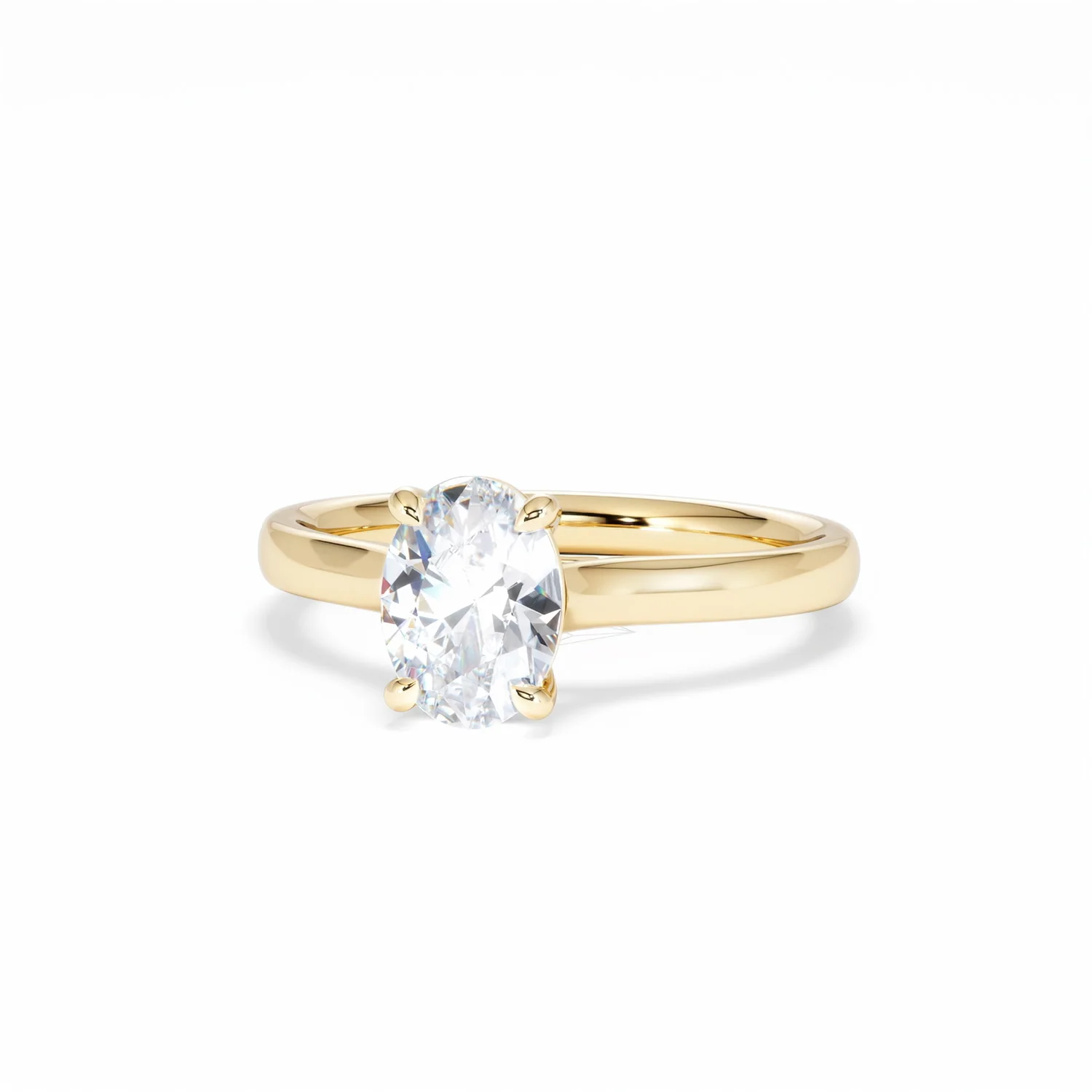 Amora Oval 1.00ct Lab Diamond Engagement Ring F/VS1 Set in 18K Gold - Image 85