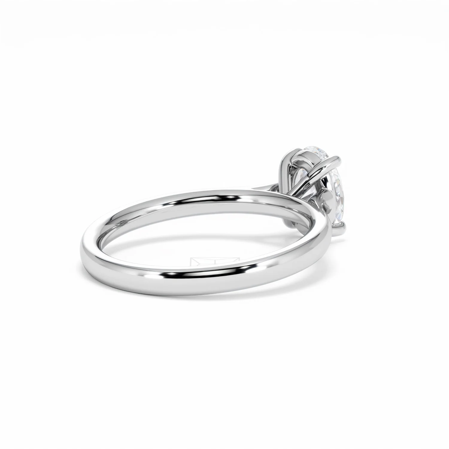 Amora Oval 1.00ct Lab Diamond Engagement Ring F/VS1 Set in 18K White Gold - Image 40