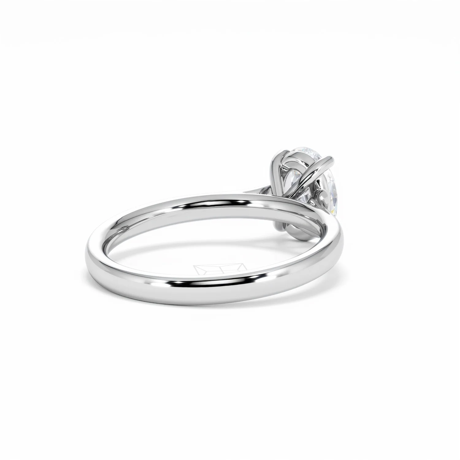 Amora Oval 1.00ct Lab Diamond Engagement Ring F/VS1 Set in 18K White Gold - Image 42