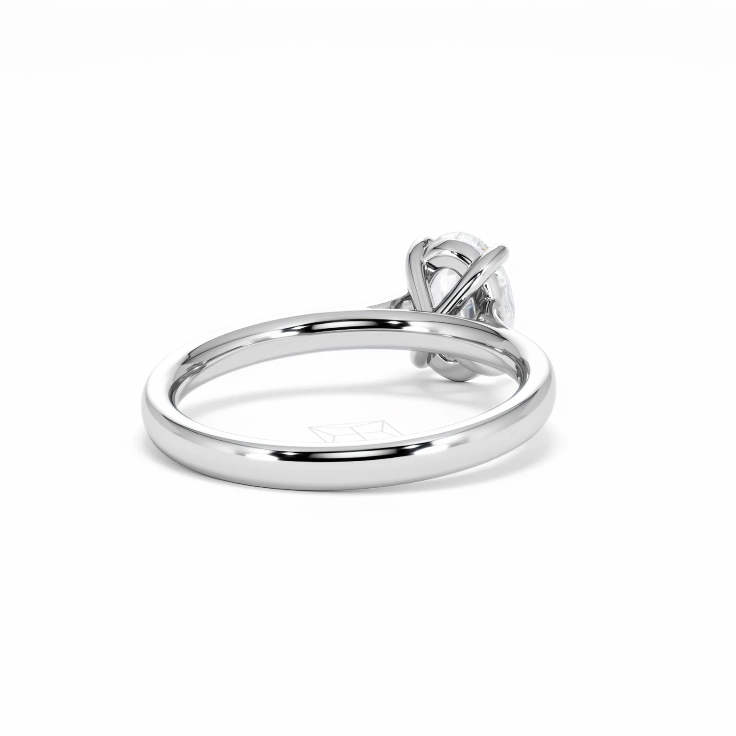 Amora Oval 1.00ct Lab Diamond Engagement Ring F/VS1 Set in 18K White Gold - Image 44