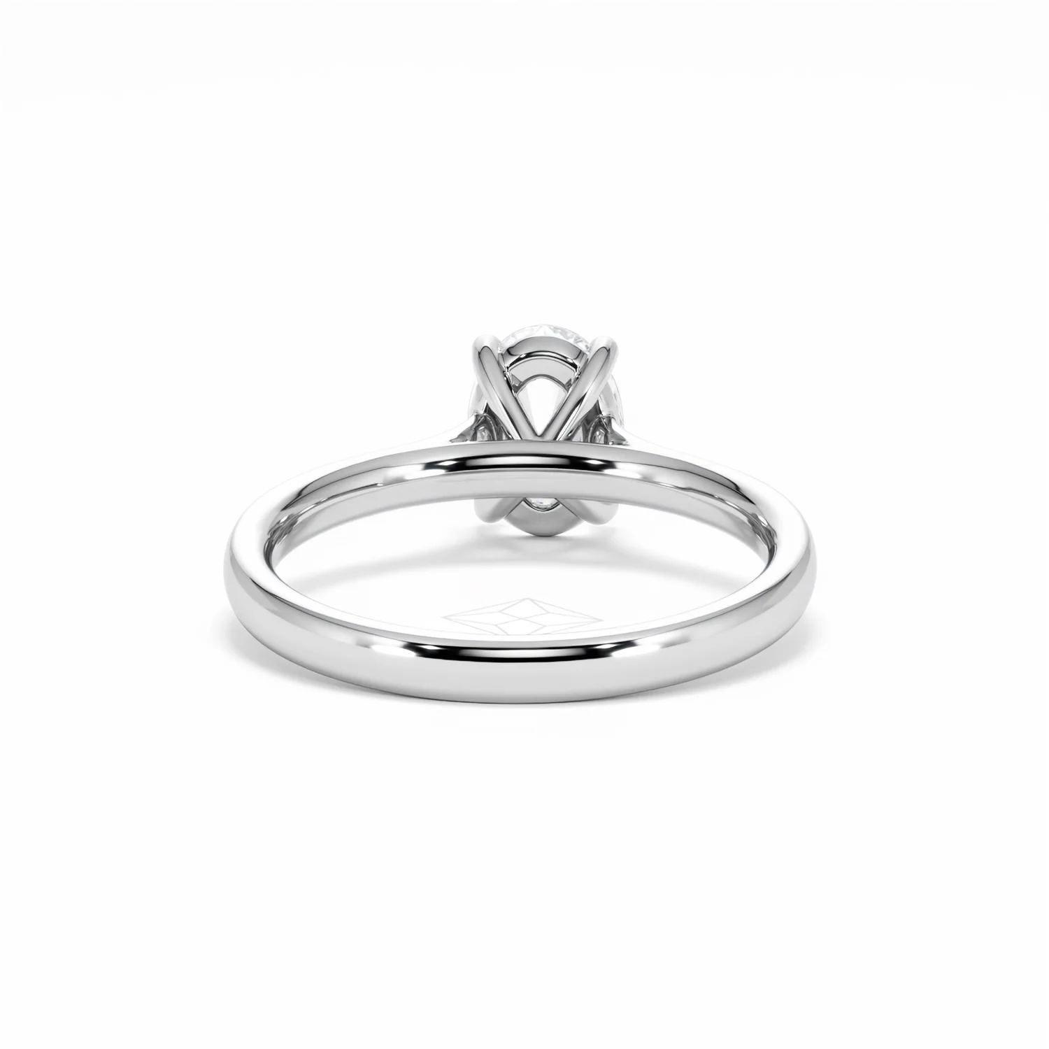 Amora Oval 1.00ct Lab Diamond Engagement Ring F/VS1 Set in 18K White Gold - Image 49