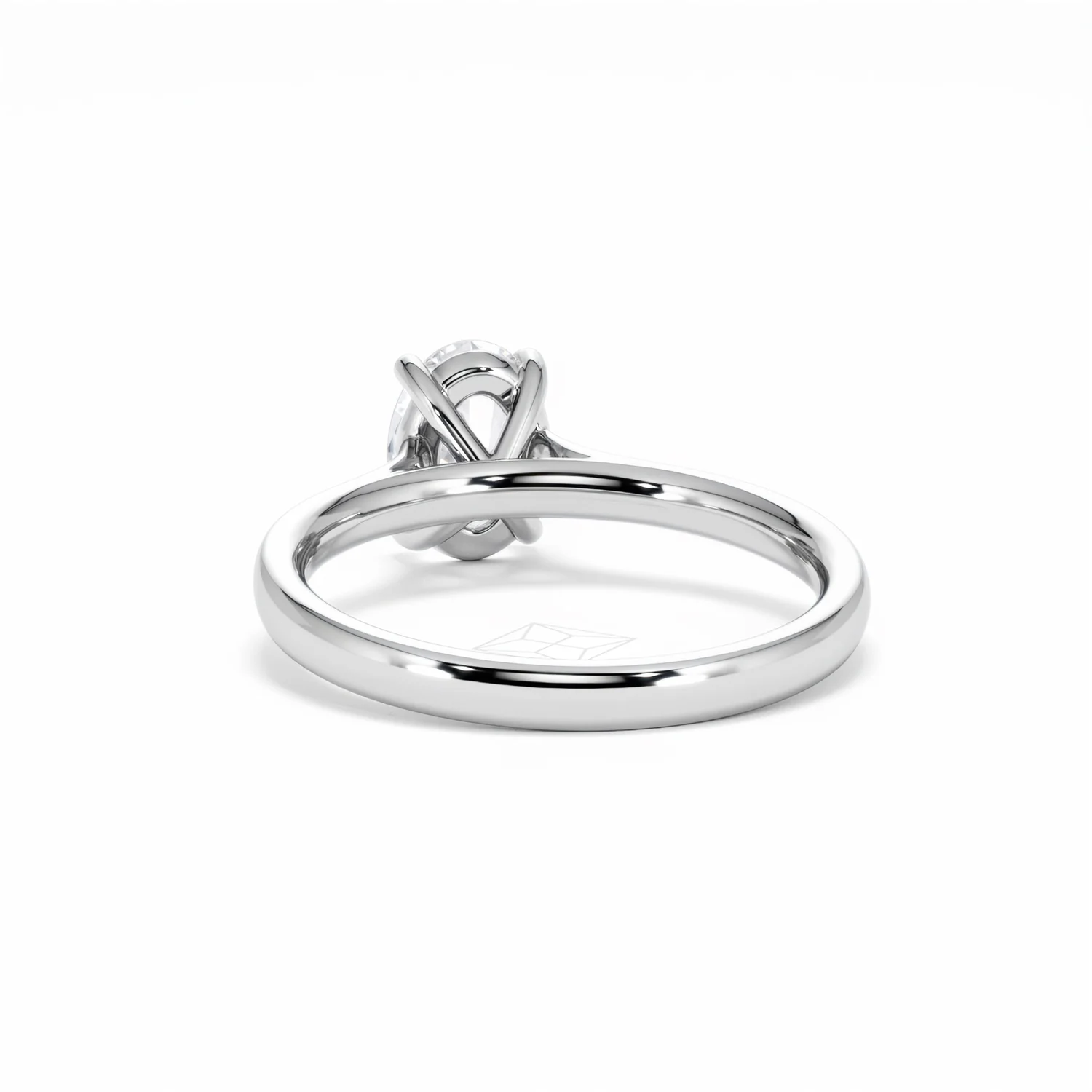Amora Oval 1.00ct Lab Diamond Engagement Ring F/VS1 Set in 18K White Gold - Image 53