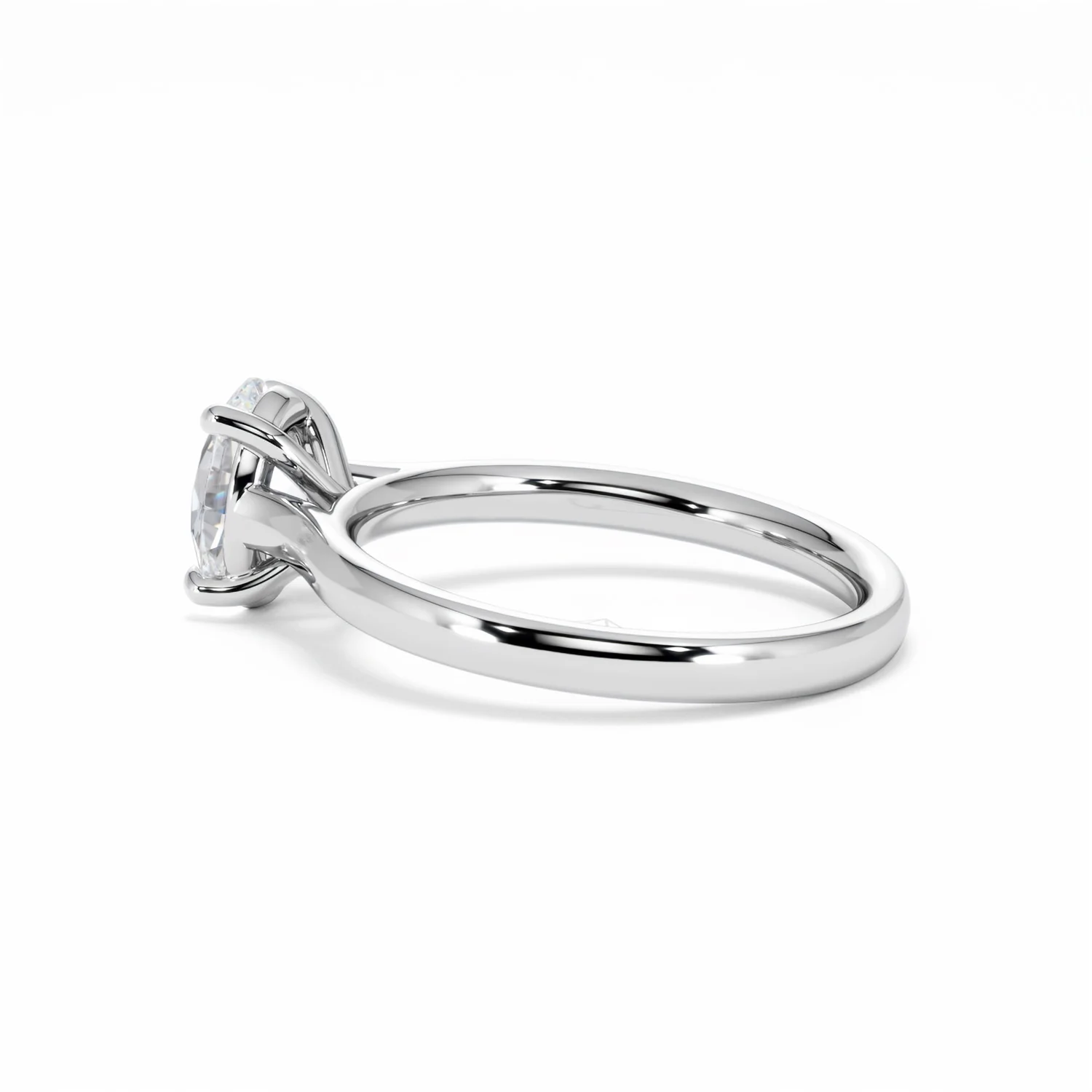 Amora Oval 1.00ct Lab Diamond Engagement Ring F/VS1 Set in 18K White Gold - Image 65