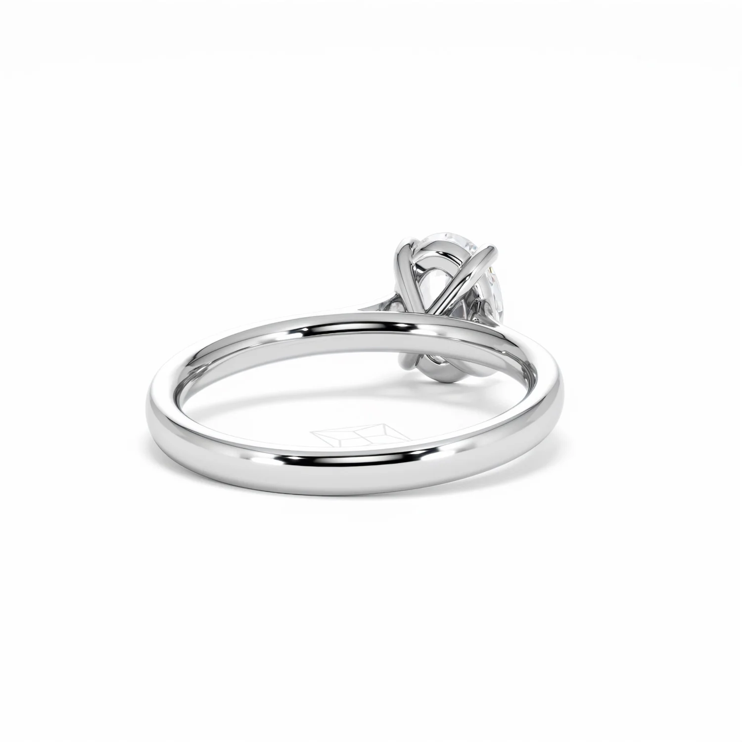 Amora Oval 1.00ct Lab Diamond Engagement Ring F/VS1 Set in Platinum - Image 45