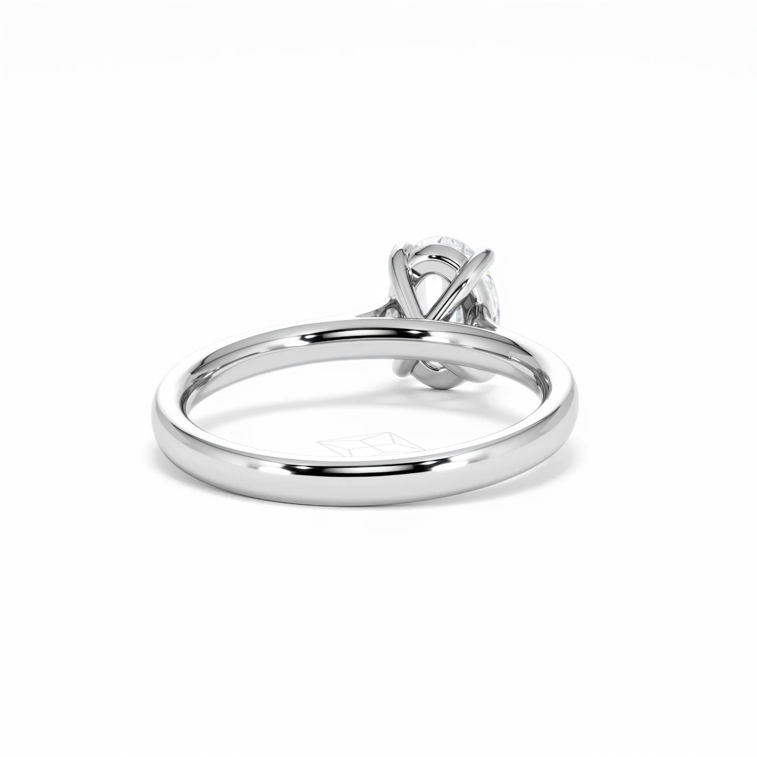 Amora Oval 1.00ct Lab Diamond Engagement Ring F/VS1 Set in Platinum - Image 46