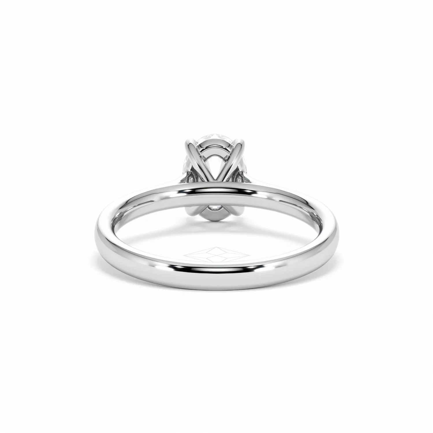 Amora Oval 1.00ct Lab Diamond Engagement Ring F/VS1 Set in Platinum - Image 50