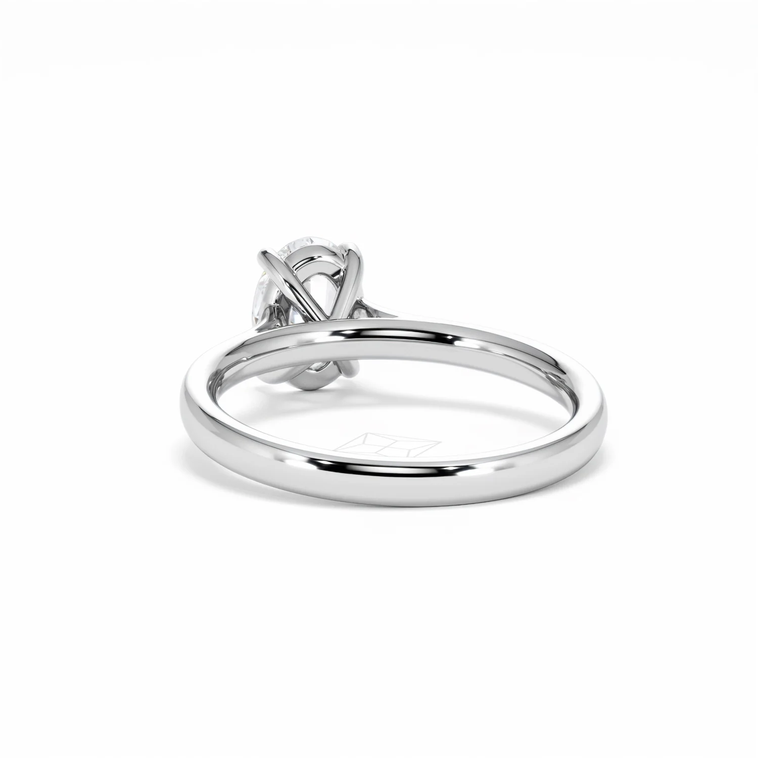 Amora Oval 1.00ct Lab Diamond Engagement Ring F/VS1 Set in Platinum - Image 54