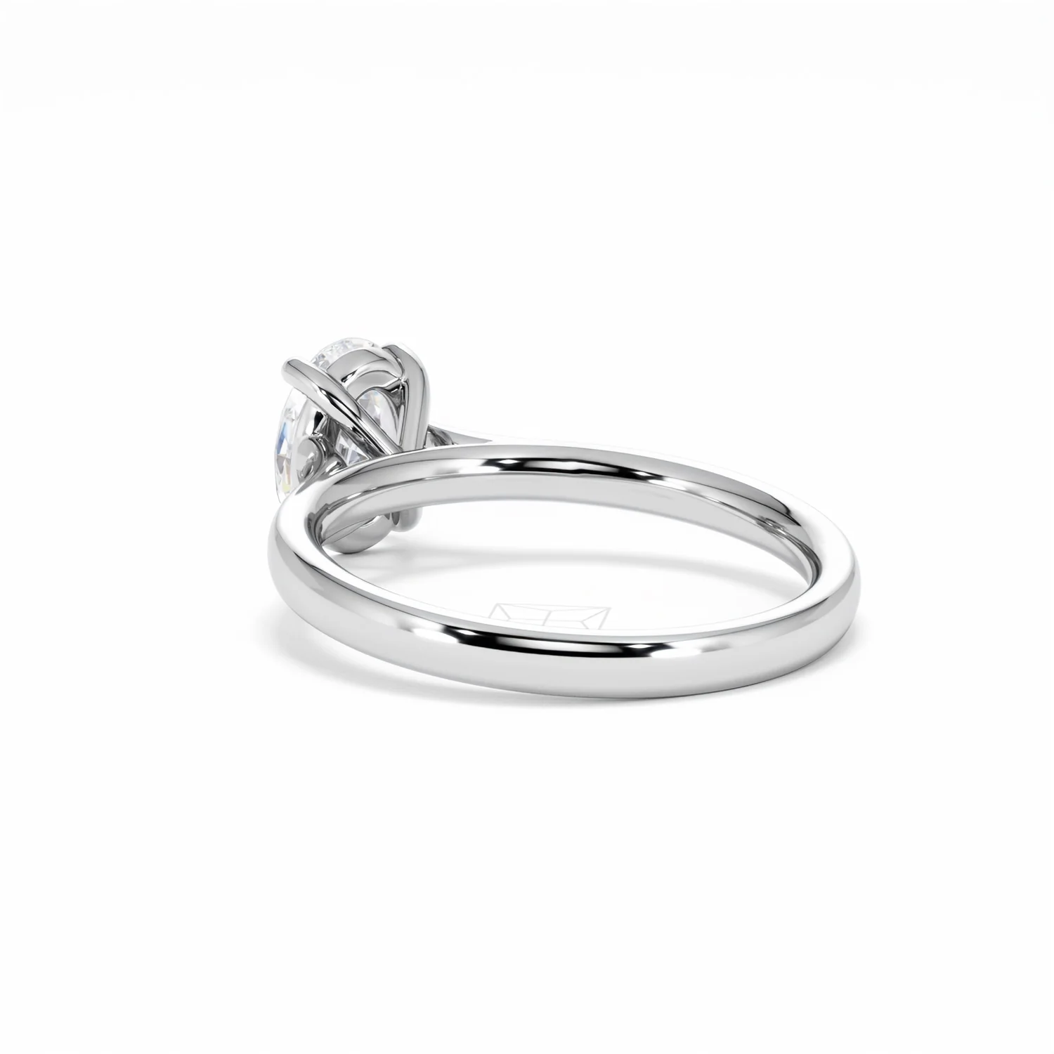 Amora Oval 1.00ct Lab Diamond Engagement Ring F/VS1 Set in Platinum - Image 58