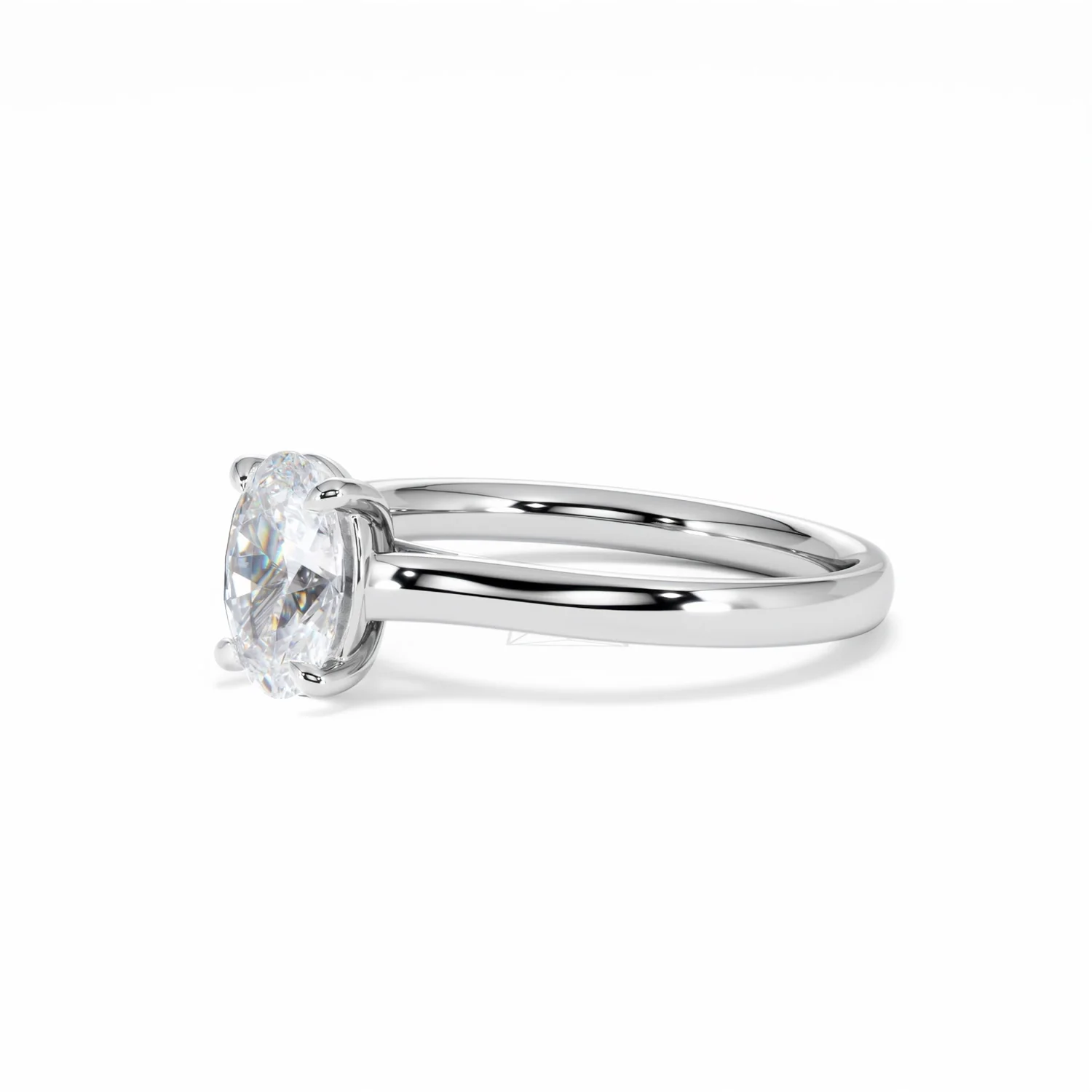 Amora Oval 1.00ct Lab Diamond Engagement Ring F/VS1 Set in Platinum - Image 79
