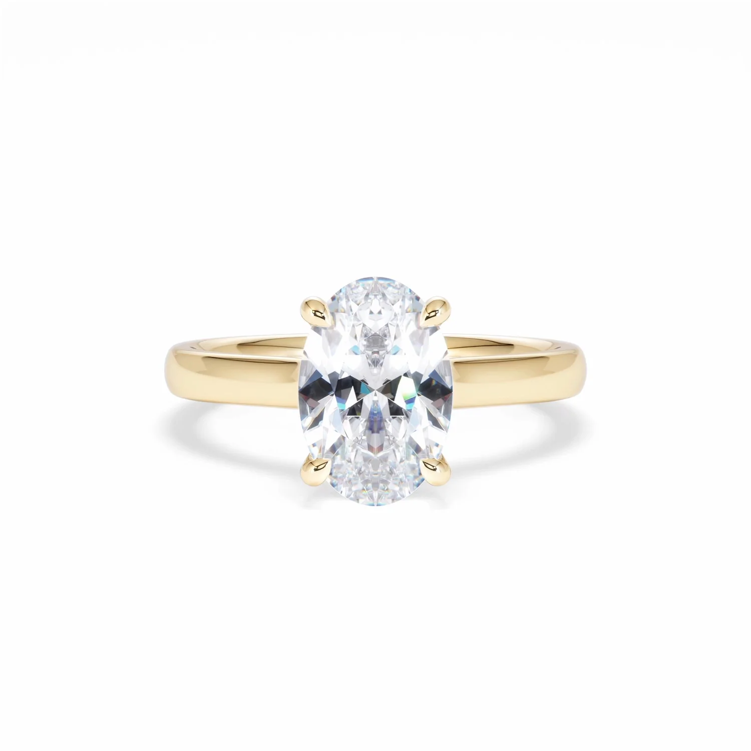 Amora Oval 2.00ct Hidden Halo Lab Diamond Engagement Ring F/VS1 Set in 18K Gold - Image 10