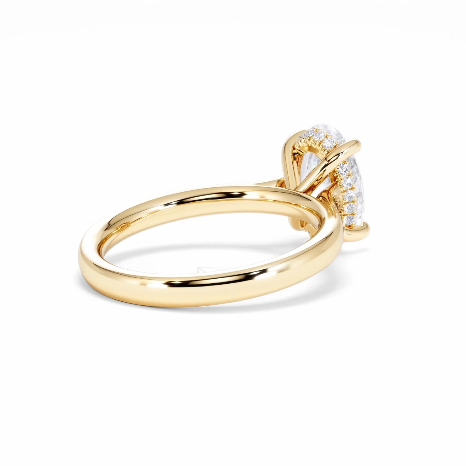 Amora Oval 2.00ct Hidden Halo Lab Diamond Engagement Ring F/VS1 Set in 18K Gold - Image 40