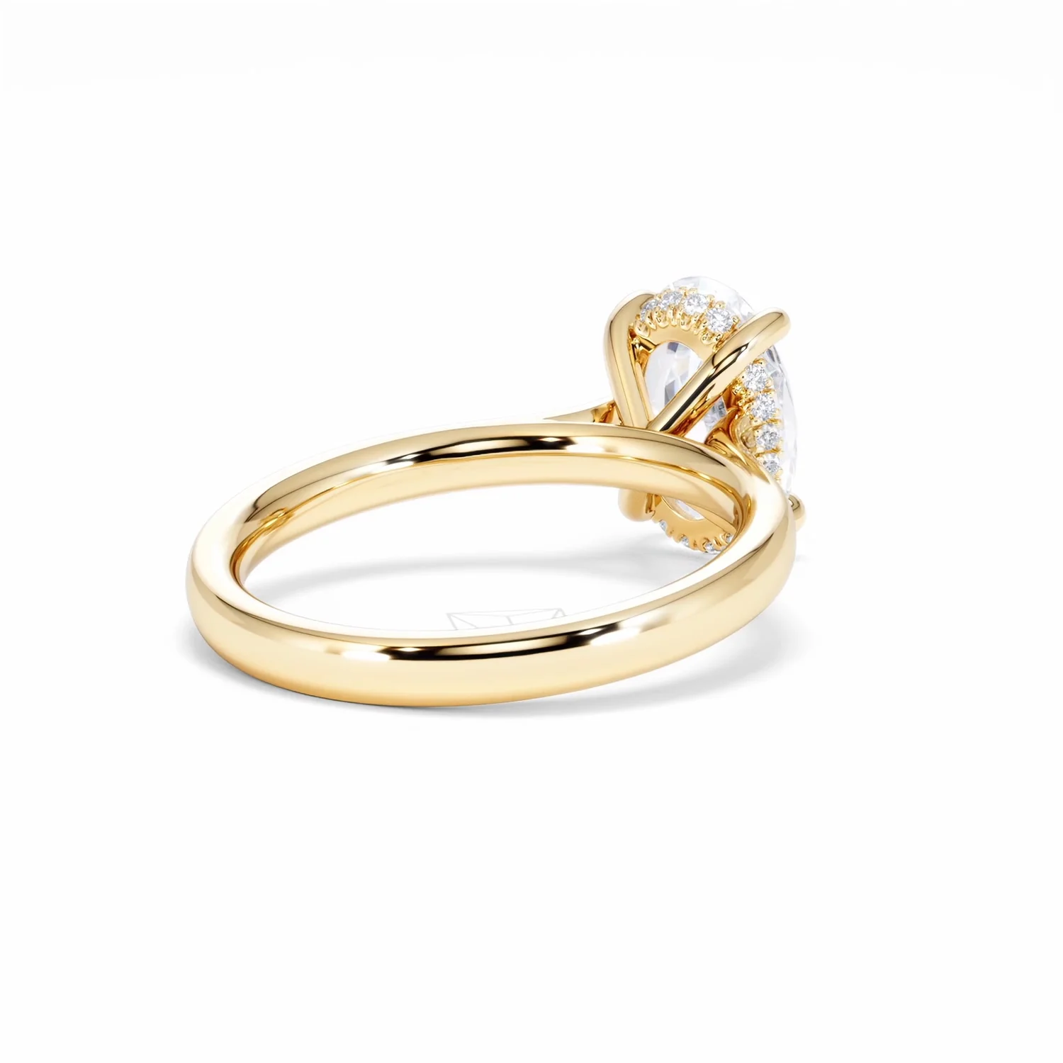 Amora Oval 2.00ct Hidden Halo Lab Diamond Engagement Ring F/VS1 Set in 18K Gold - Image 42