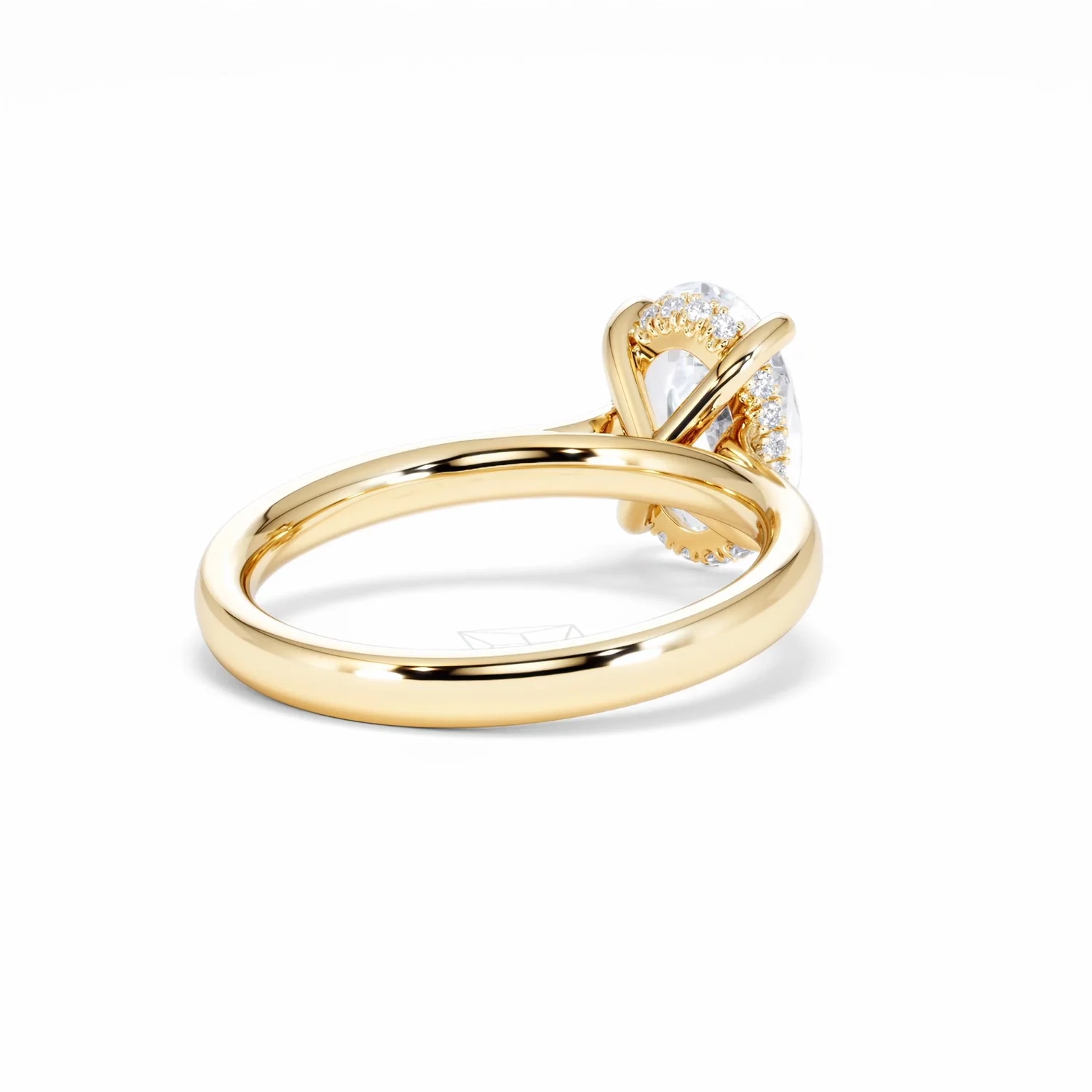 Amora Oval 2.00ct Hidden Halo Lab Diamond Engagement Ring F/VS1 Set in 18K Gold - Image 43