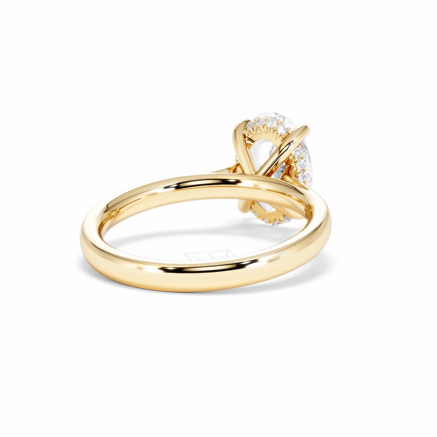 Amora Oval 2.00ct Hidden Halo Lab Diamond Engagement Ring F/VS1 Set in 18K Gold - Image 44
