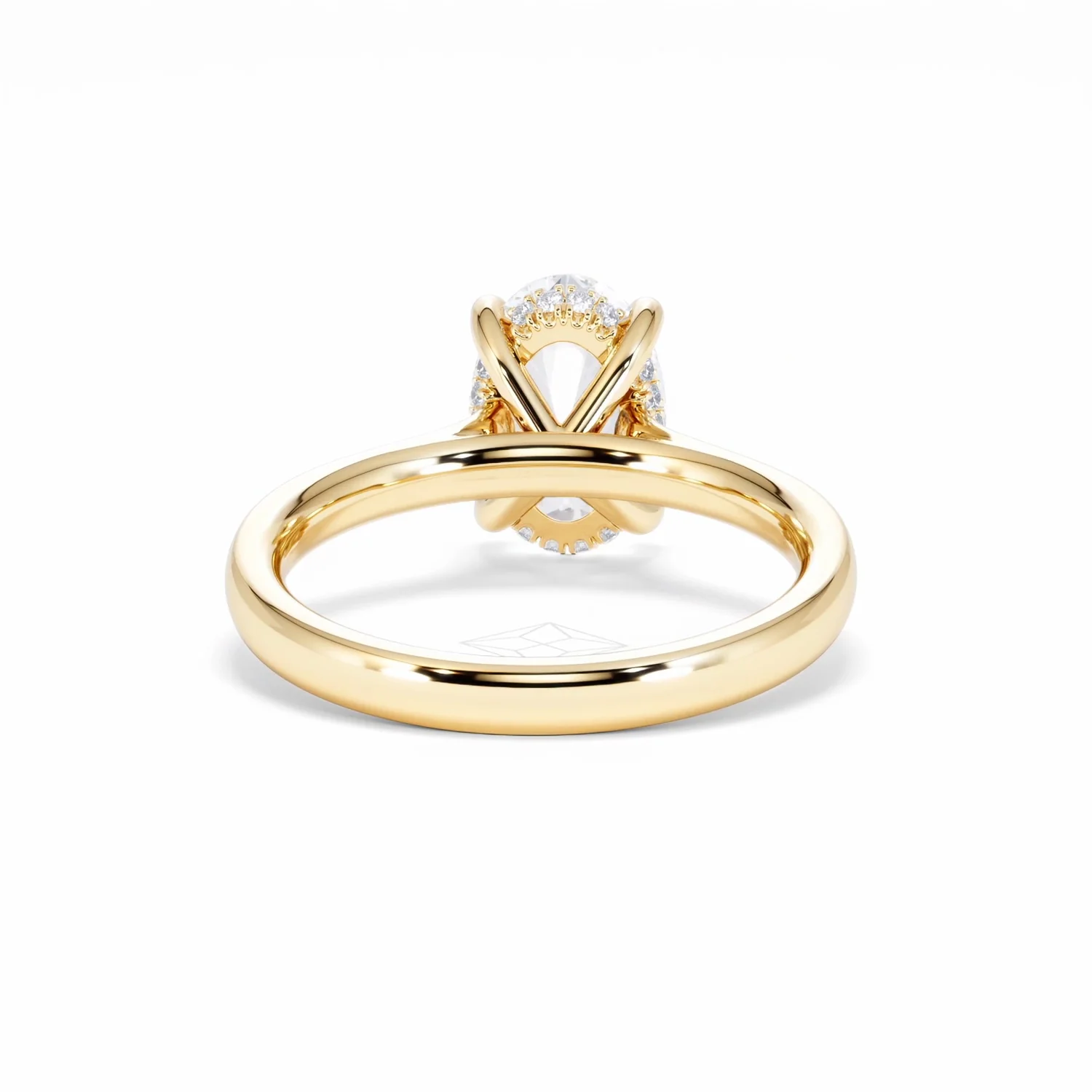 Amora Oval 2.00ct Hidden Halo Lab Diamond Engagement Ring F/VS1 Set in 18K Gold - Image 49