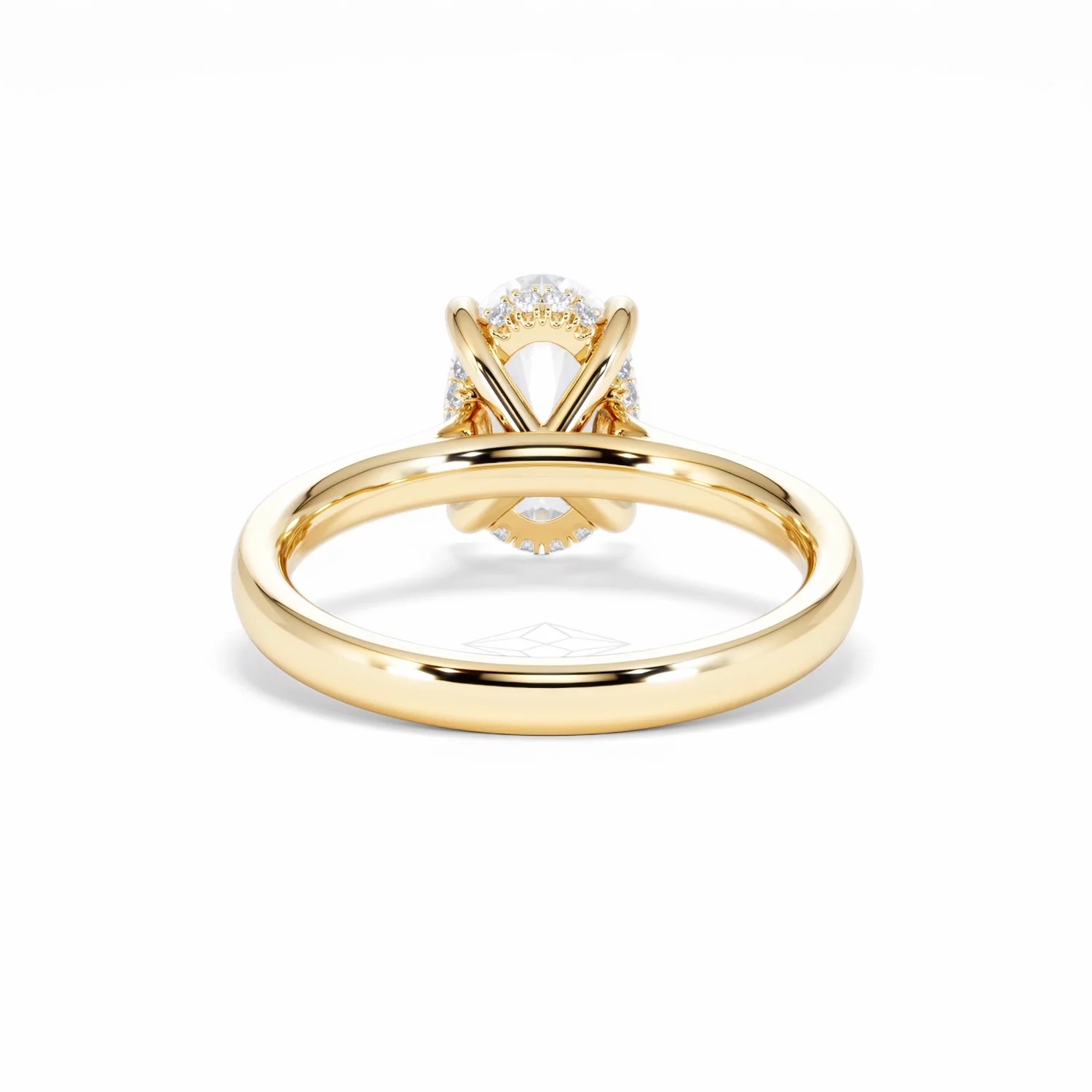 Amora Oval 2.00ct Hidden Halo Lab Diamond Engagement Ring F/VS1 Set in 18K Gold - Image 50
