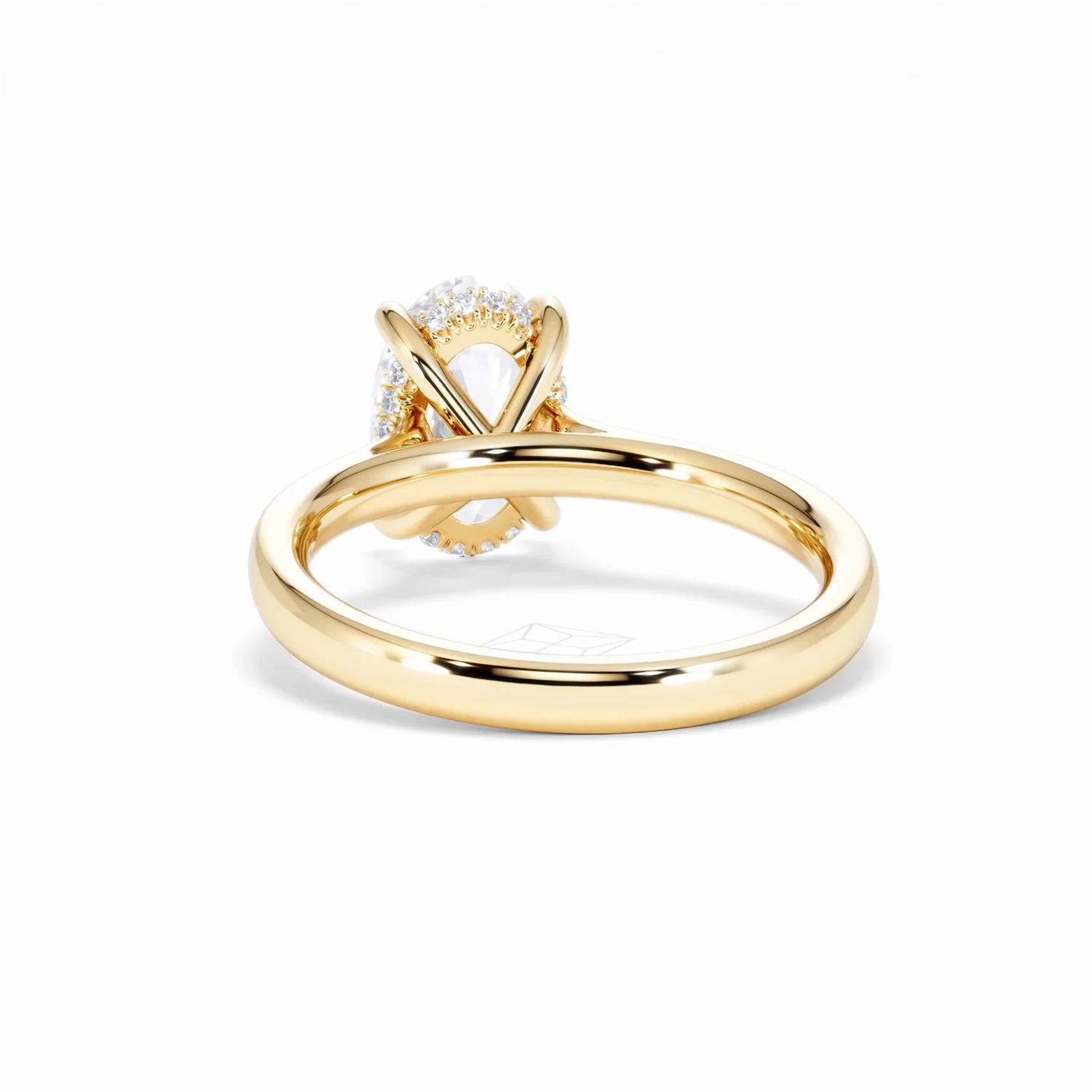 Amora Oval 2.00ct Hidden Halo Lab Diamond Engagement Ring F/VS1 Set in 18K Gold - Image 53