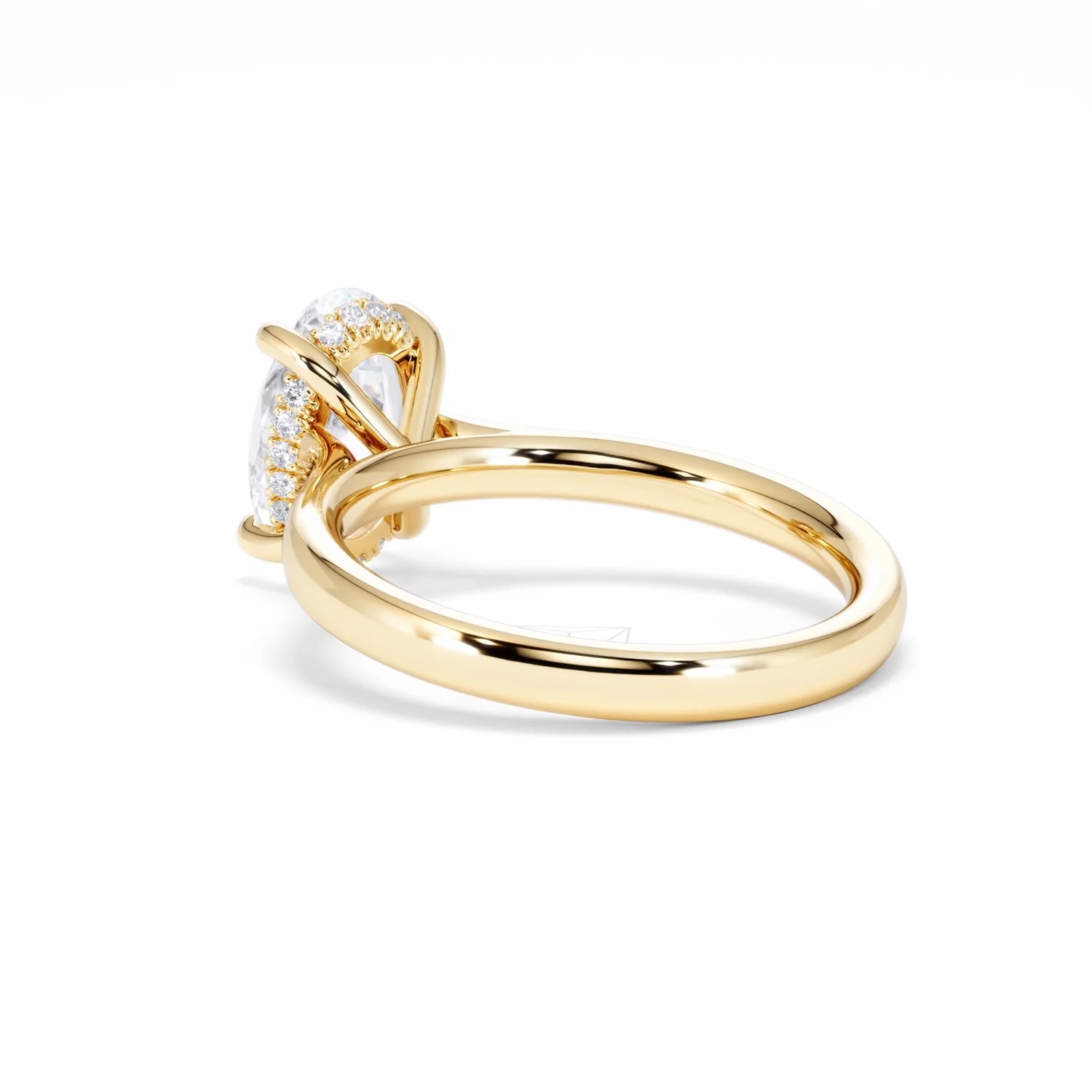 Amora Oval 2.00ct Hidden Halo Lab Diamond Engagement Ring F/VS1 Set in 18K Gold - Image 59