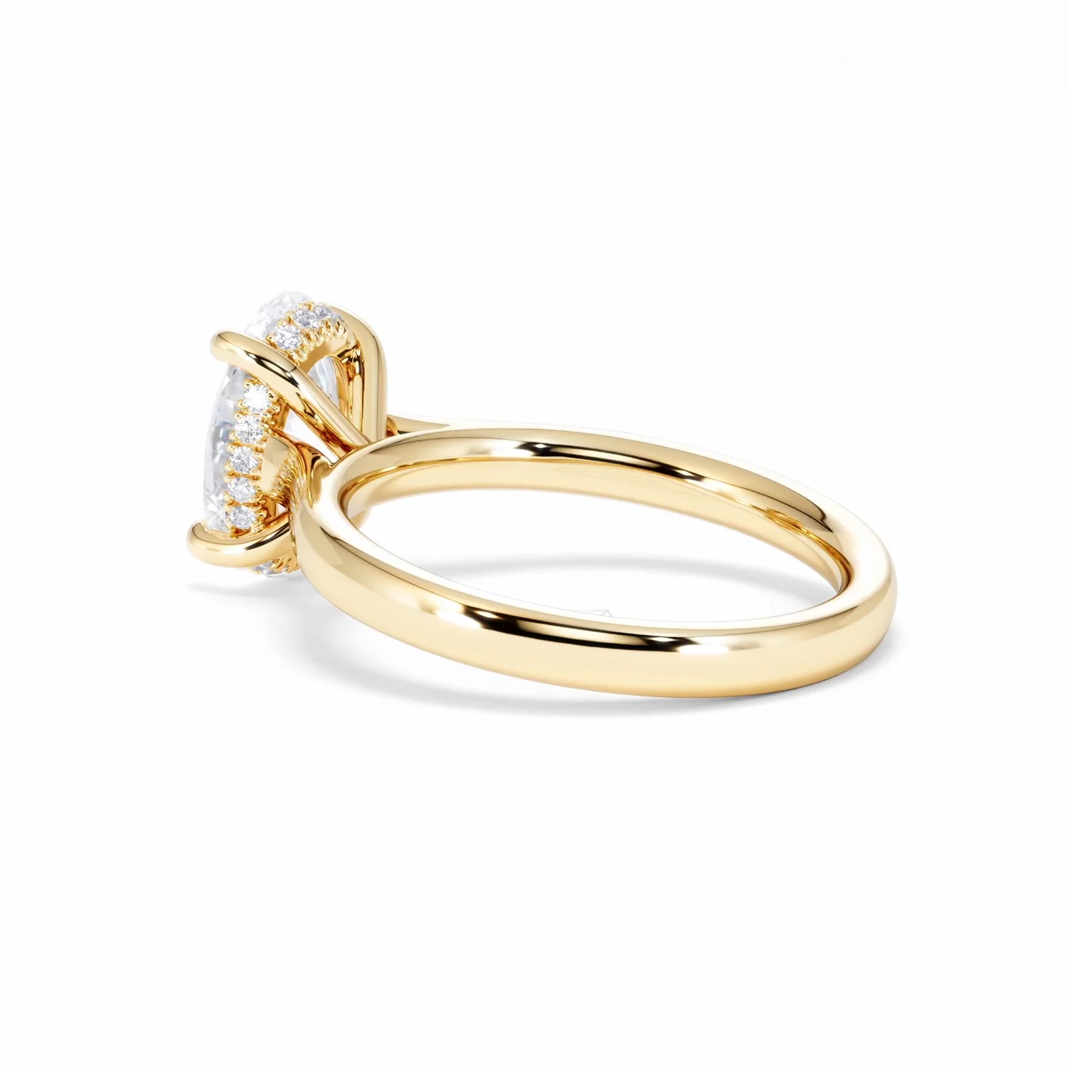 Amora Oval 2.00ct Hidden Halo Lab Diamond Engagement Ring F/VS1 Set in 18K Gold - Image 62