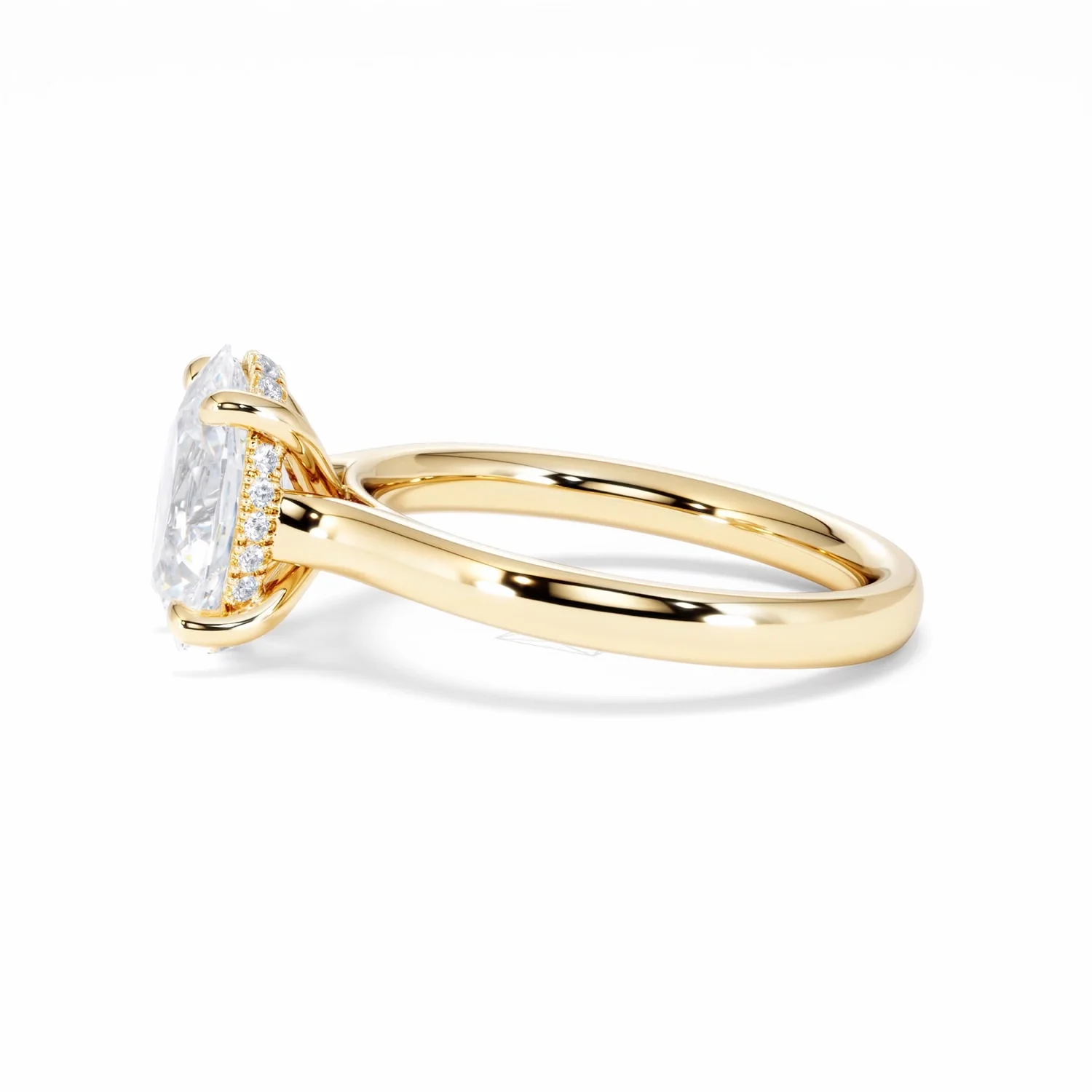 Amora Oval 2.00ct Hidden Halo Lab Diamond Engagement Ring F/VS1 Set in 18K Gold - Image 72