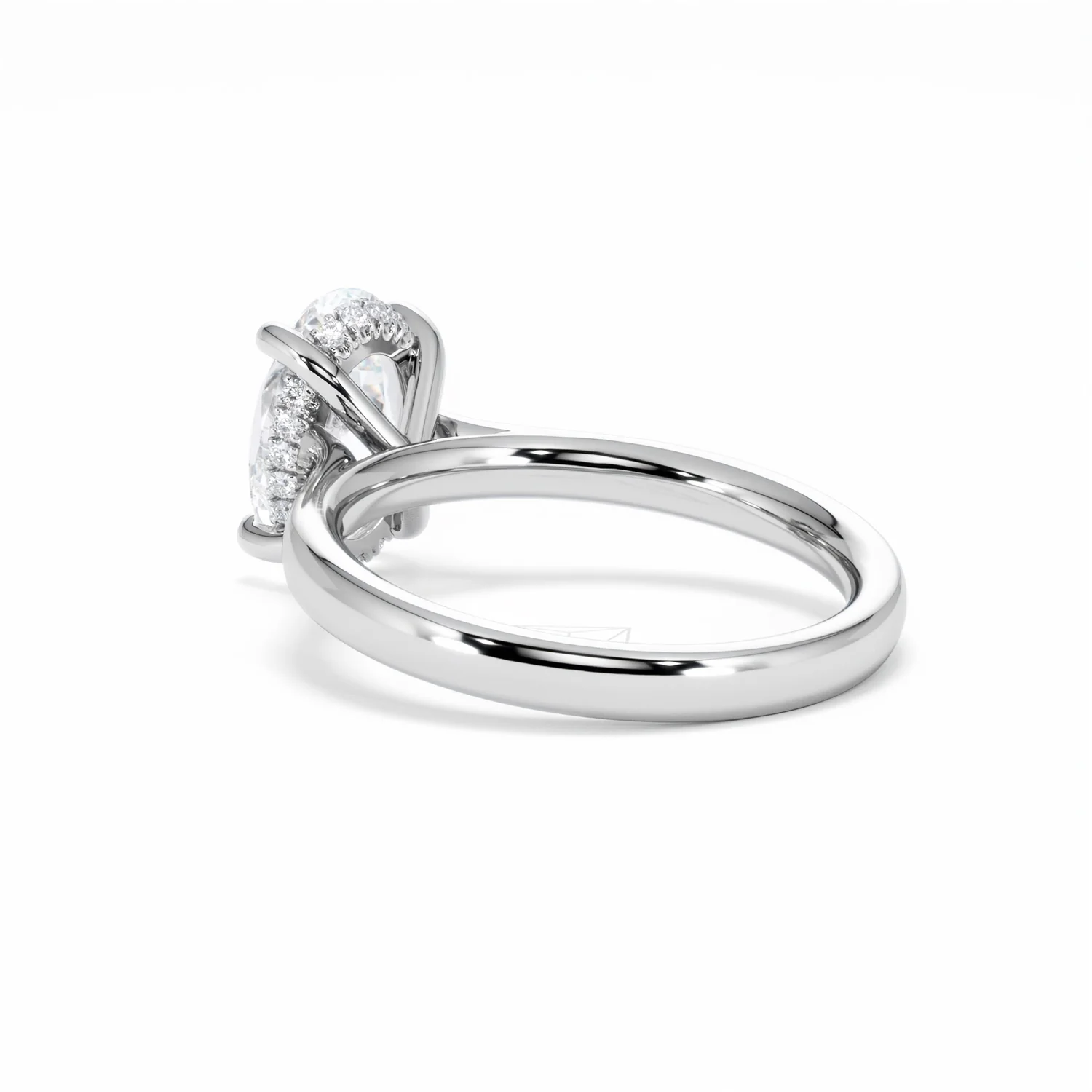 Amora Oval 2.00ct Hidden Halo Lab Diamond Engagement Ring F/VS1 Set in 18K White Gold - Image 59