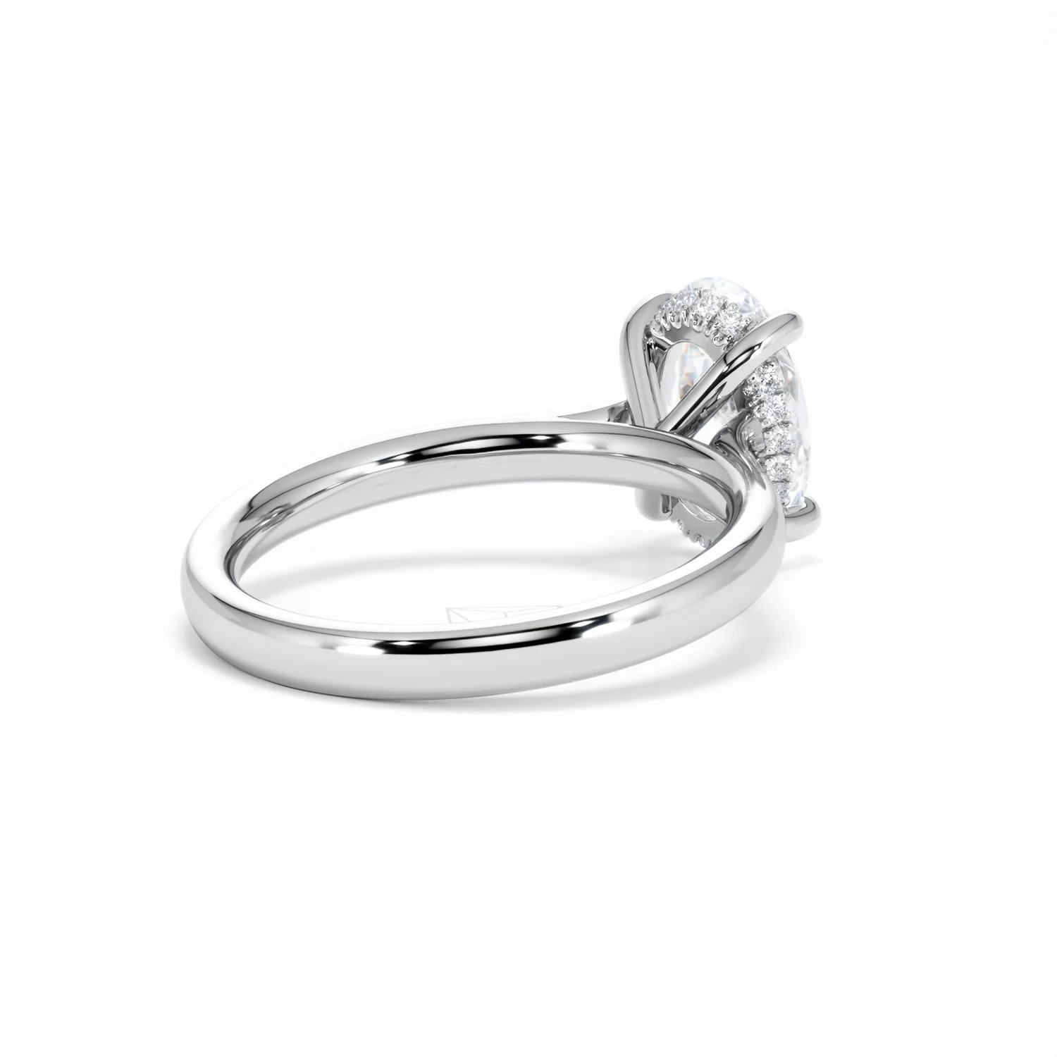 Amora Oval 2.00ct Hidden Halo Lab Diamond Engagement Ring F/VS1 Set in Platinum - Image 41