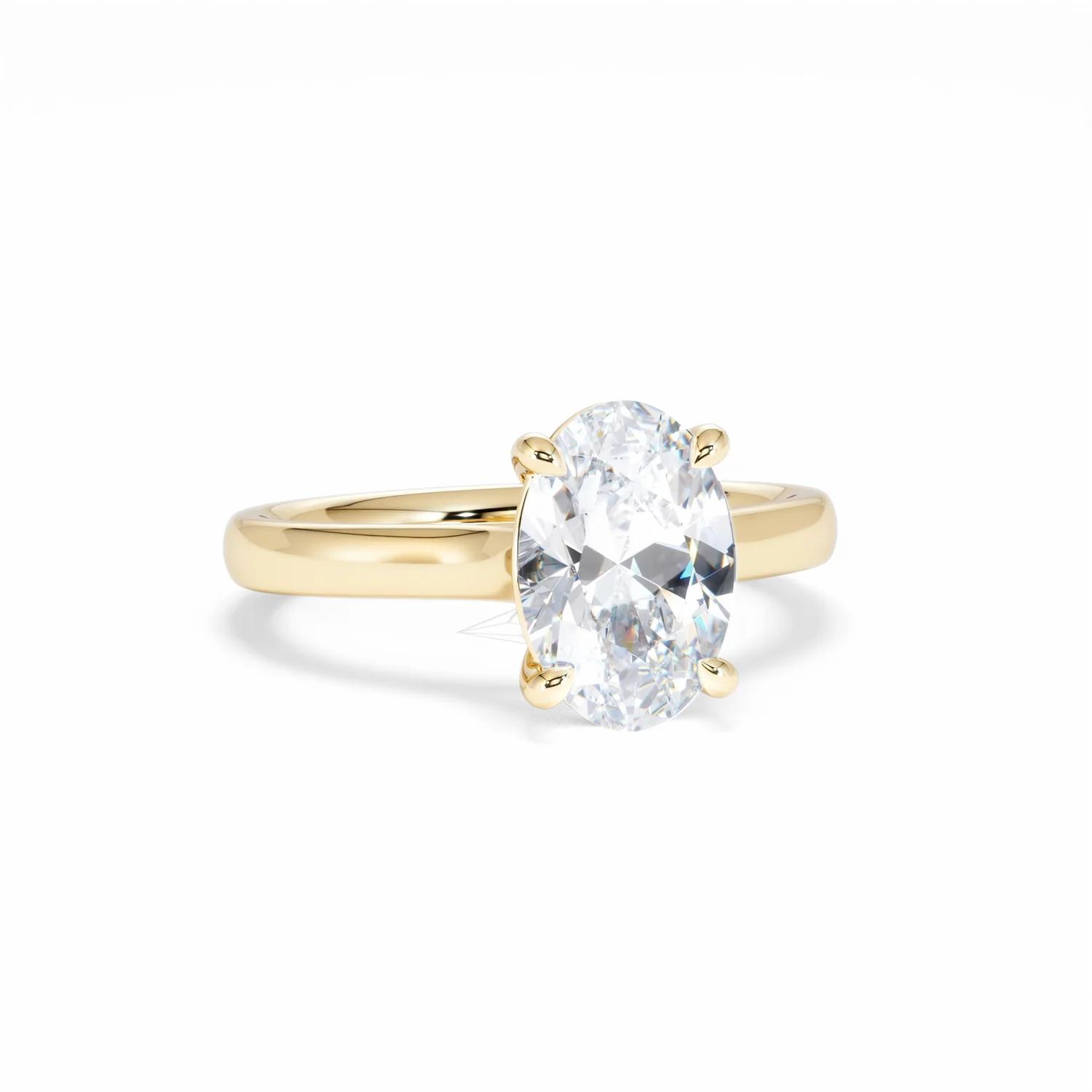 Amora Oval 2.00ct Lab Diamond Engagement Ring F/VS1 Set in 18K Gold - Image 13