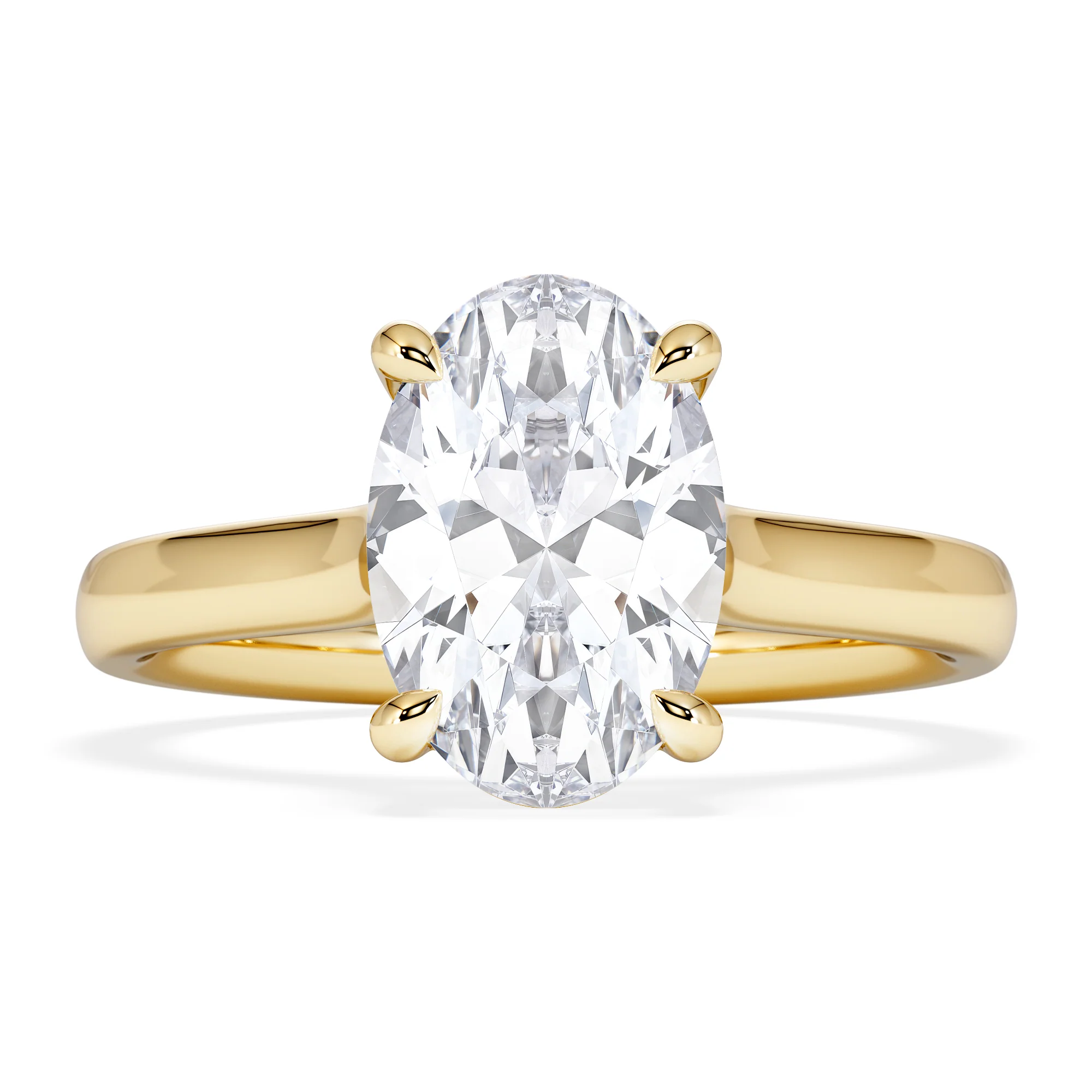 Amora Oval 2.00ct Lab Diamond Engagement Ring F/VS1 Set in 18K Gold - Image 7