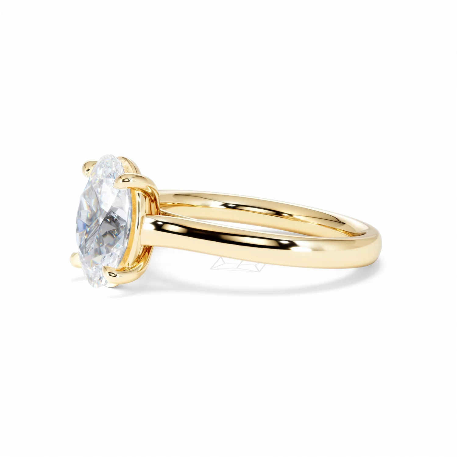 Amora Oval 2.00ct Lab Diamond Engagement Ring F/VS1 Set in 18K Gold - Image 77