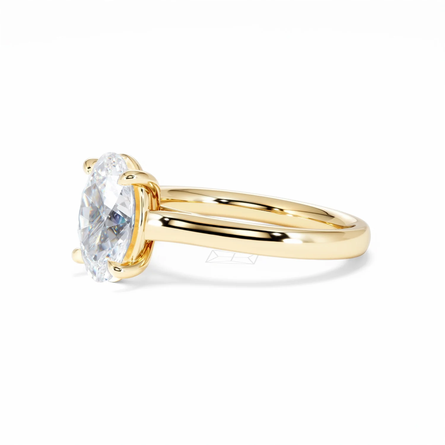 Amora Oval 2.00ct Lab Diamond Engagement Ring F/VS1 Set in 18K Gold - Image 78