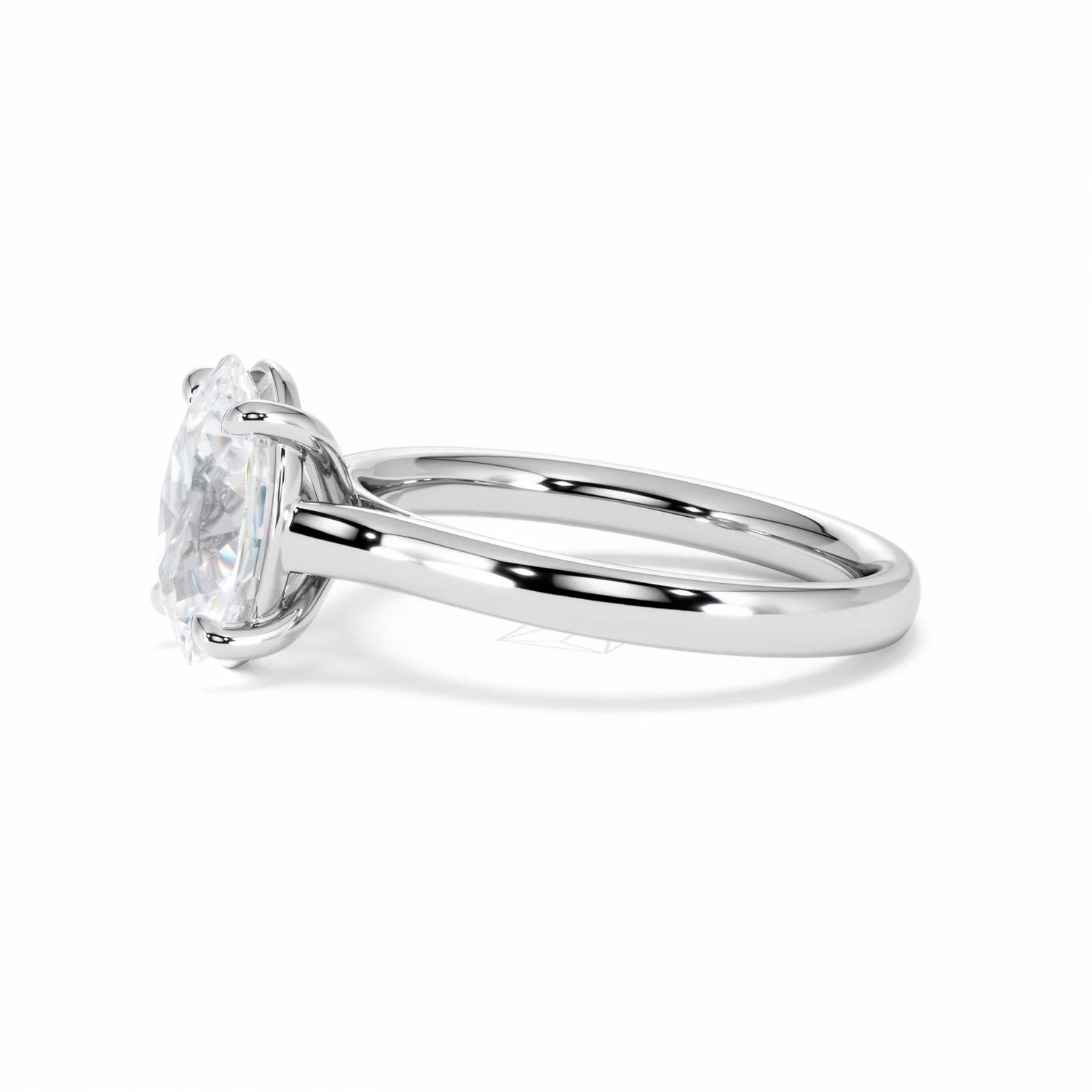 Amora Oval 2.00ct Lab Diamond Engagement Ring F/VS1 Set in 18K White Gold - Image 74