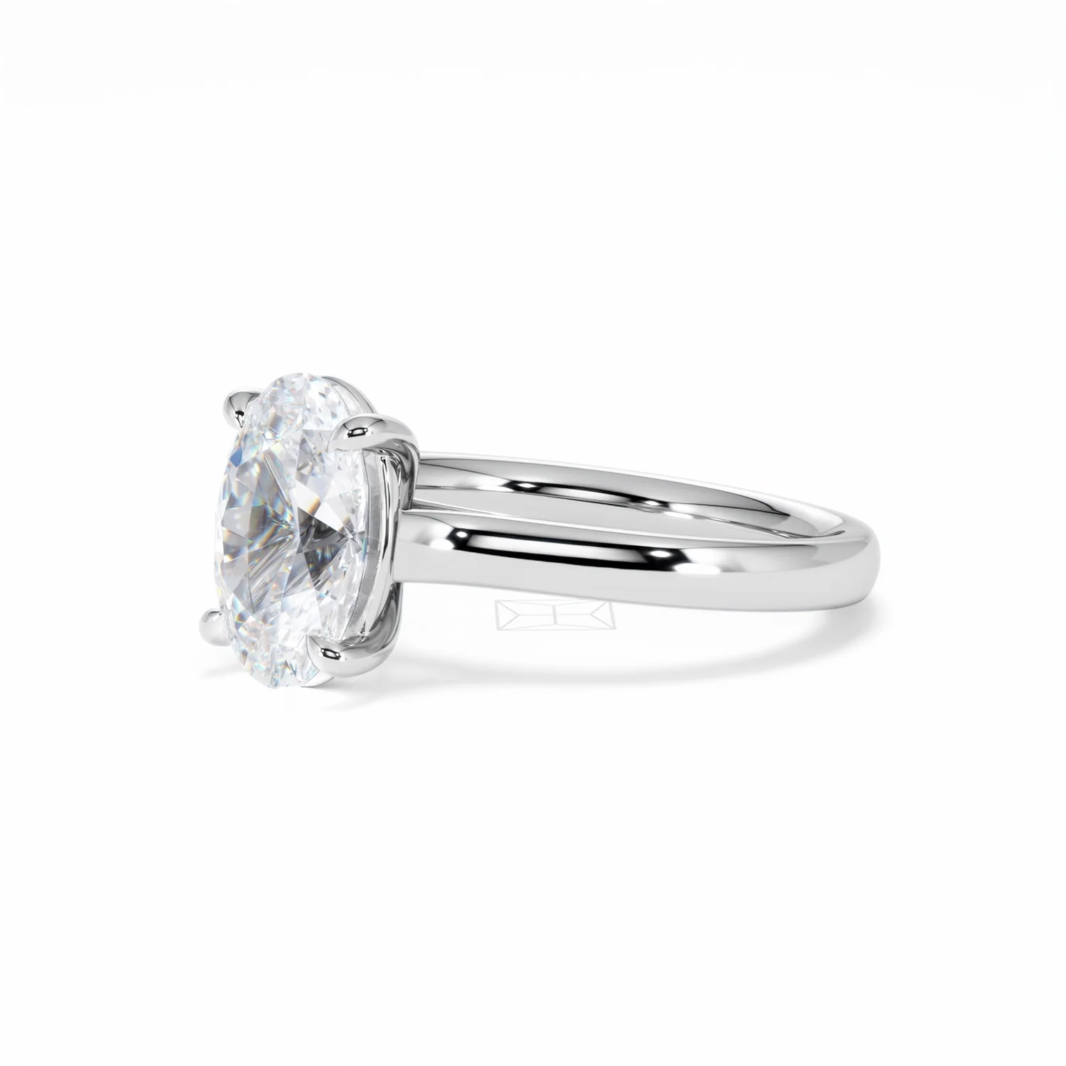 Amora Oval 2.00ct Lab Diamond Engagement Ring F/VS1 Set in 18K White Gold - Image 80