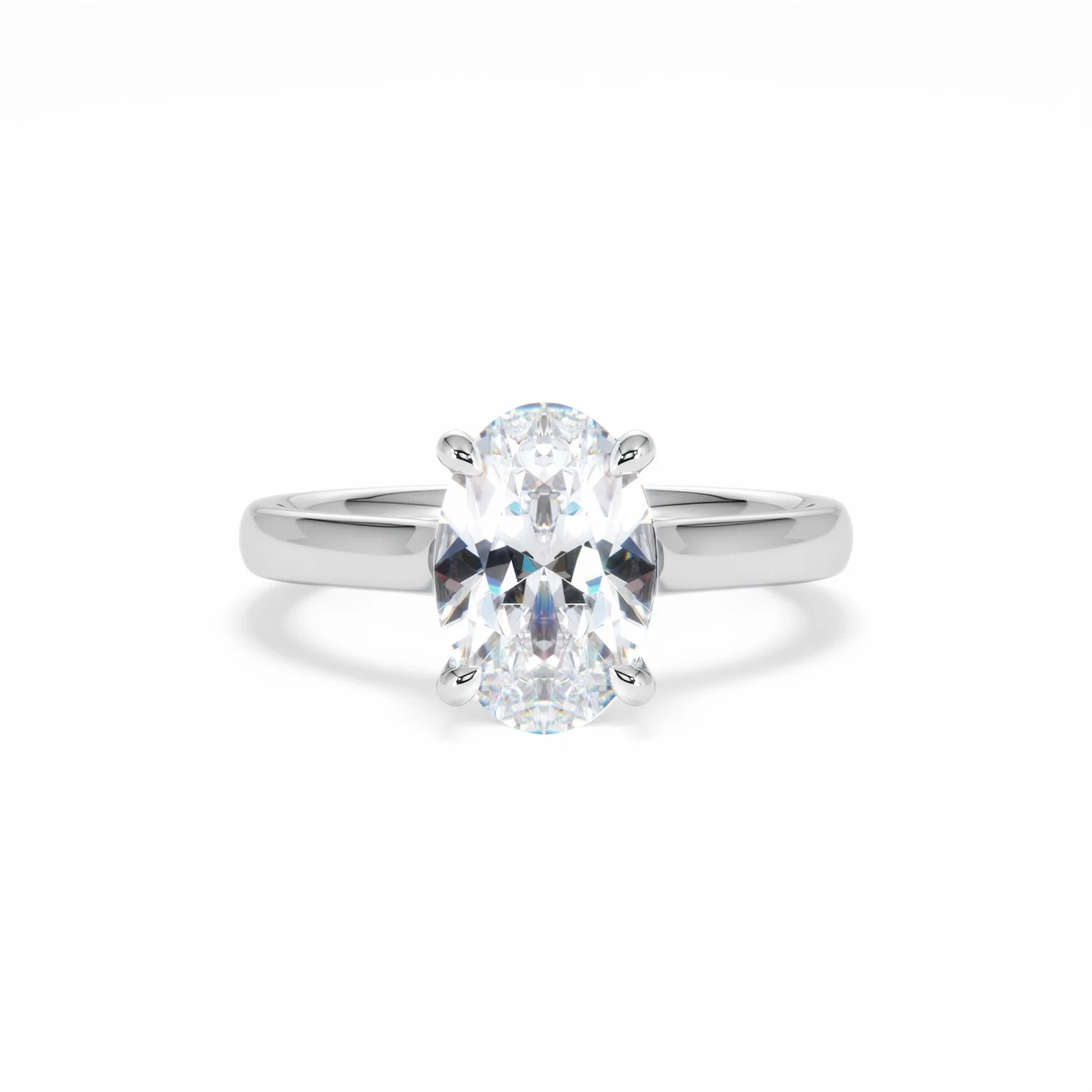 Amora Oval 2.00ct Lab Diamond Engagement Ring F/VS1 Set in Platinum - Image 10