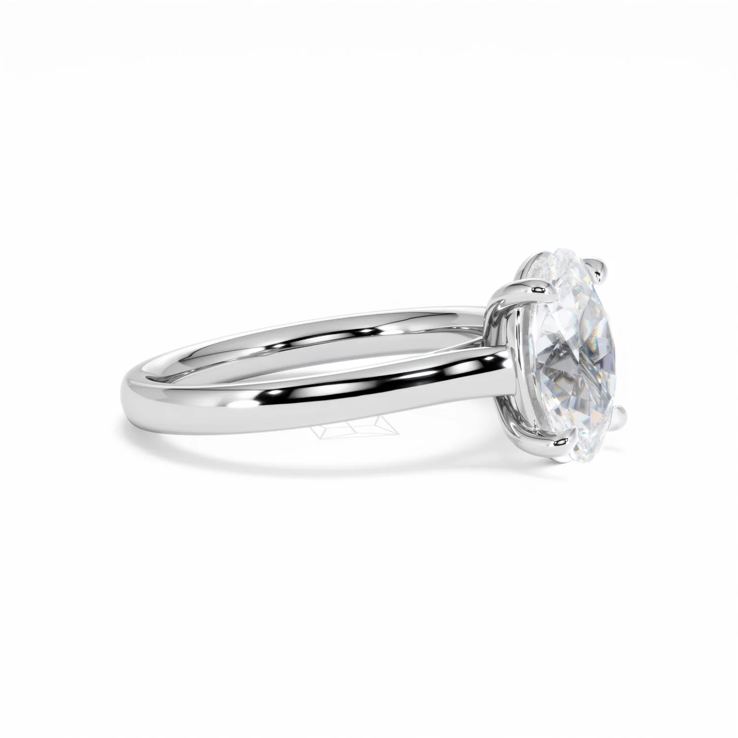 Amora Oval 2.00ct Lab Diamond Engagement Ring F/VS1 Set in Platinum - Image 23