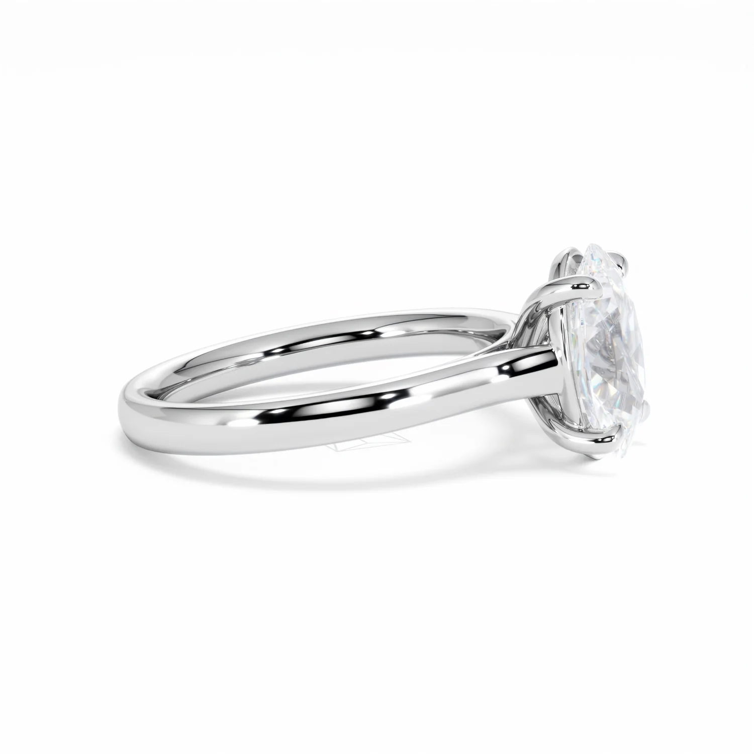 Amora Oval 2.00ct Lab Diamond Engagement Ring F/VS1 Set in Platinum - Image 26