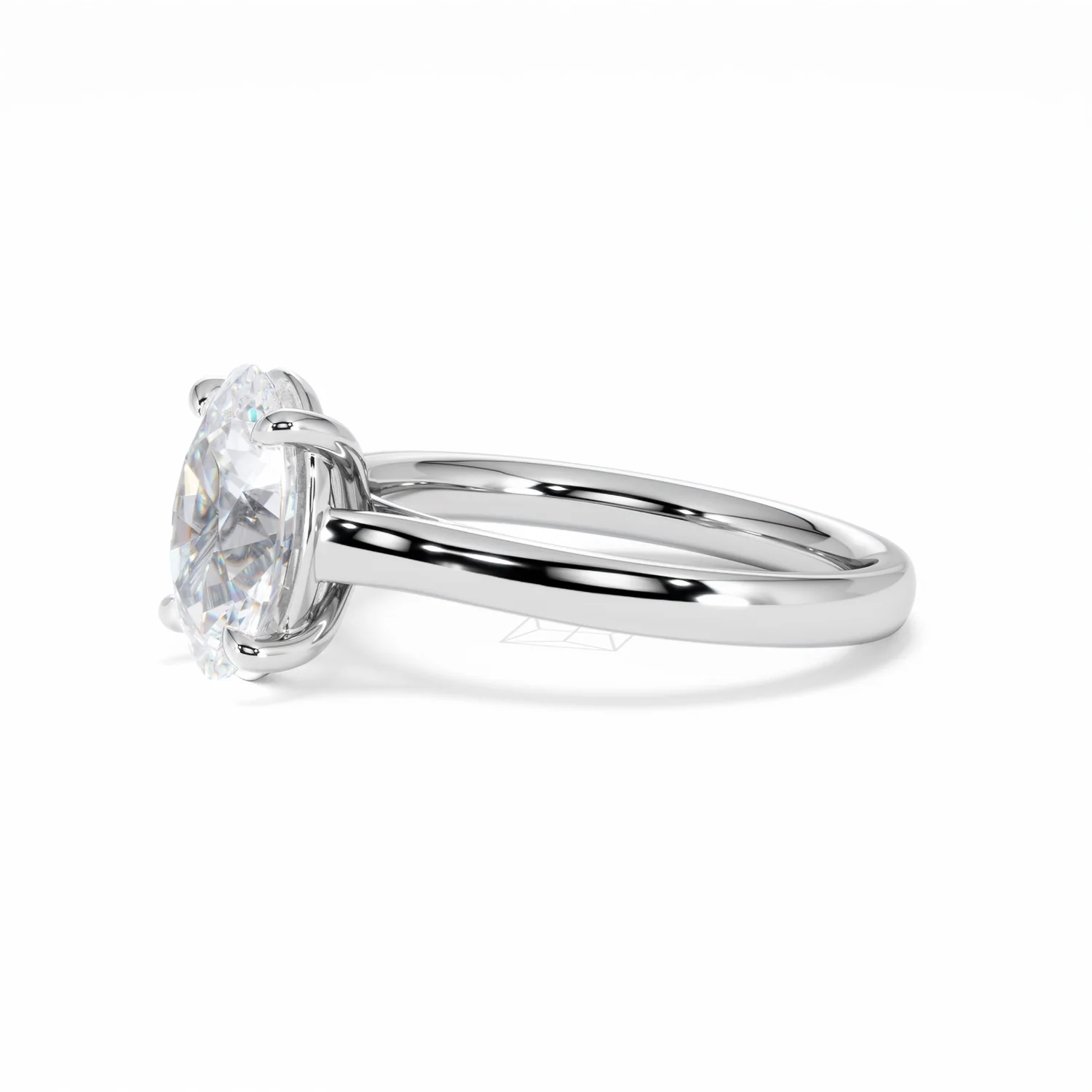Amora Oval 2.00ct Lab Diamond Engagement Ring F/VS1 Set in Platinum - Image 76