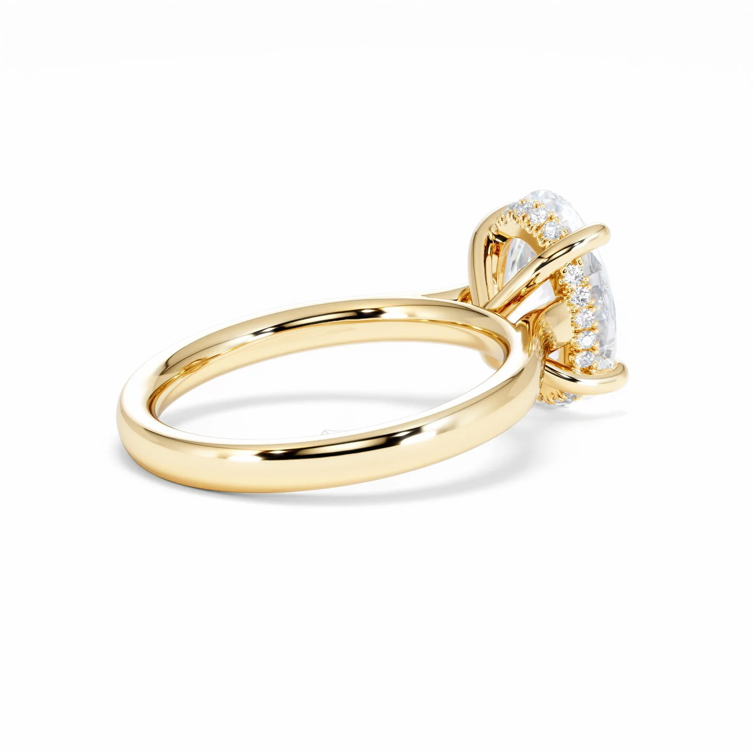 Amora Oval 3.00ct Hidden Halo Lab Diamond Engagement Ring G/VS1 Set in 18K Gold - Image 38