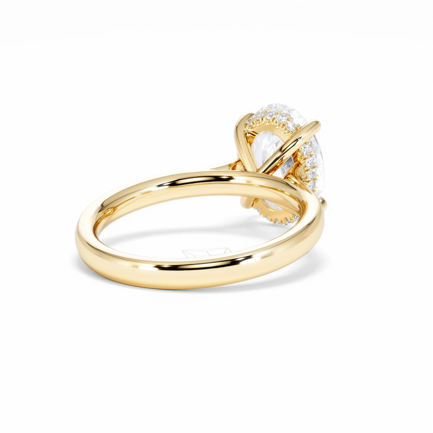 Amora Oval 3.00ct Hidden Halo Lab Diamond Engagement Ring G/VS1 Set in 18K Gold - Image 43