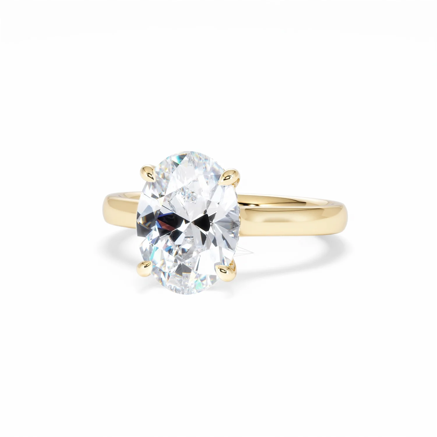 Amora Oval 3.00ct Hidden Halo Lab Diamond Engagement Ring G/VS1 Set in 18K Gold - Image 87